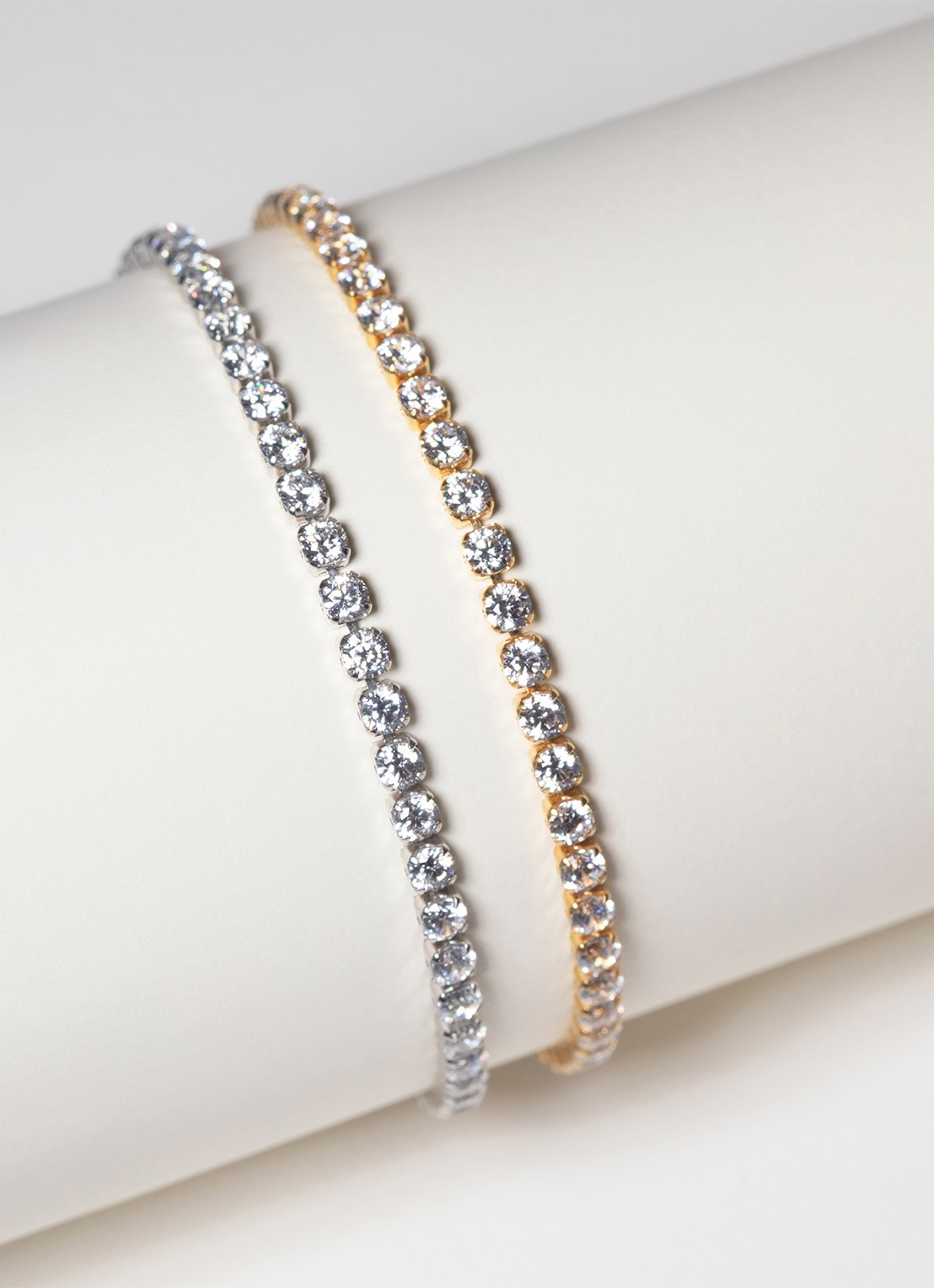 Sif Jakobs Ellera armband met zirkonia  - detail goud