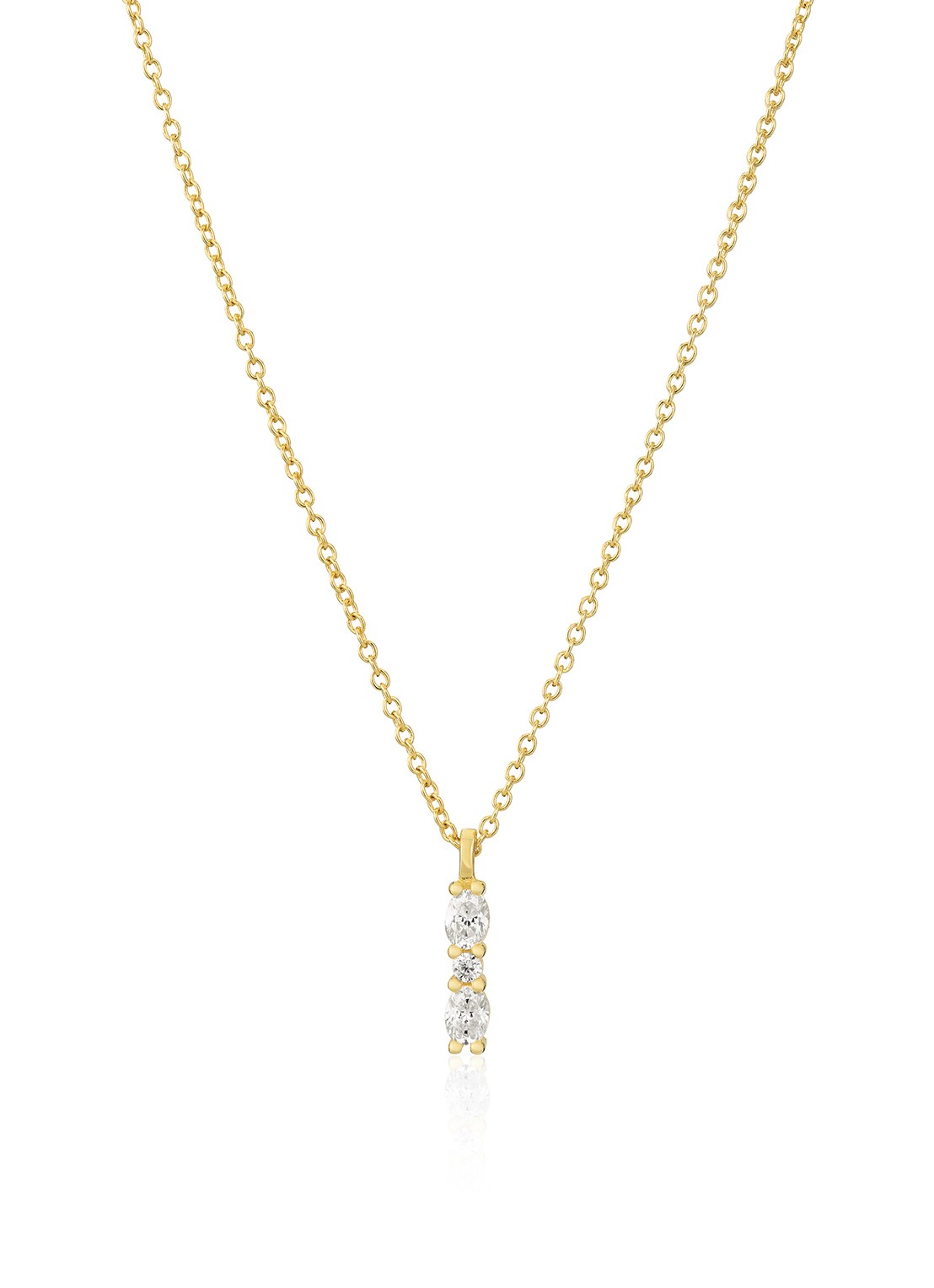 Sif Jakobs Ellera ketting verguld  - voorkant goud
