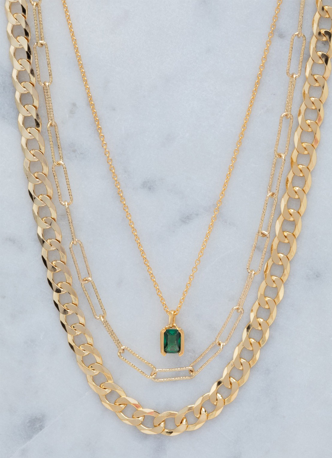 Sif Jakobs Roccanova Piccolo ketting verguld  - detail goud