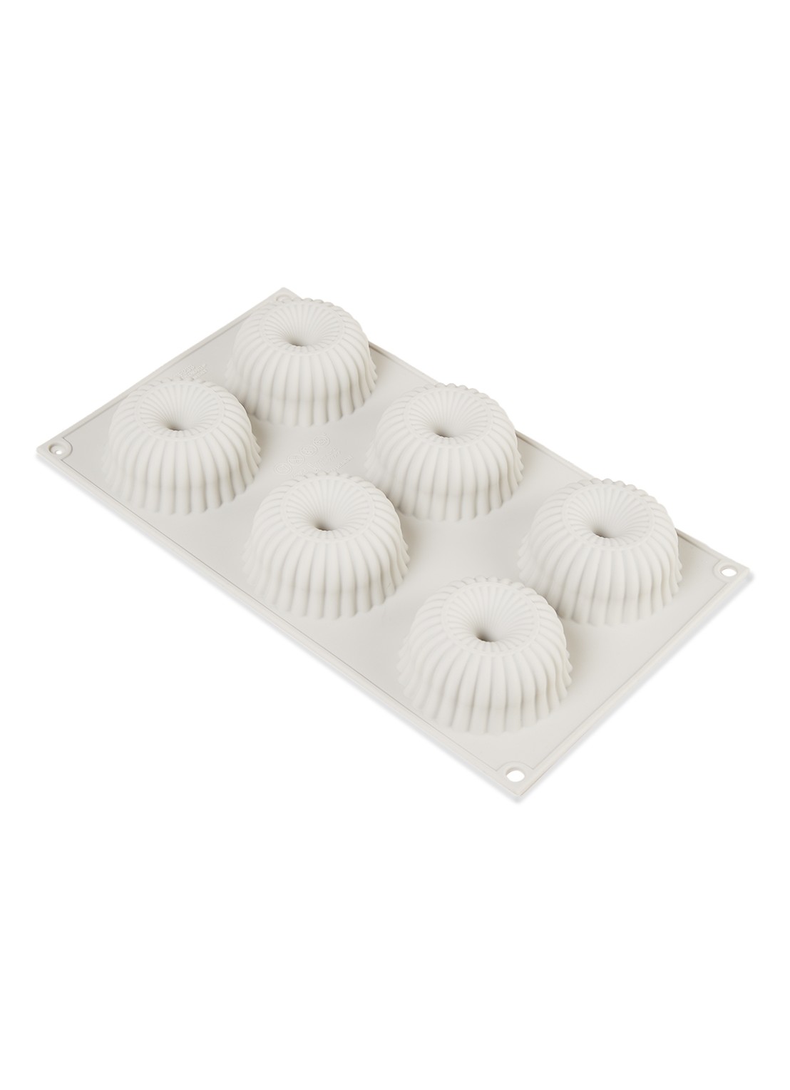 Silikomart Mini Raggio bakvorm voor 6 stuks  - voorkant 2 grijs