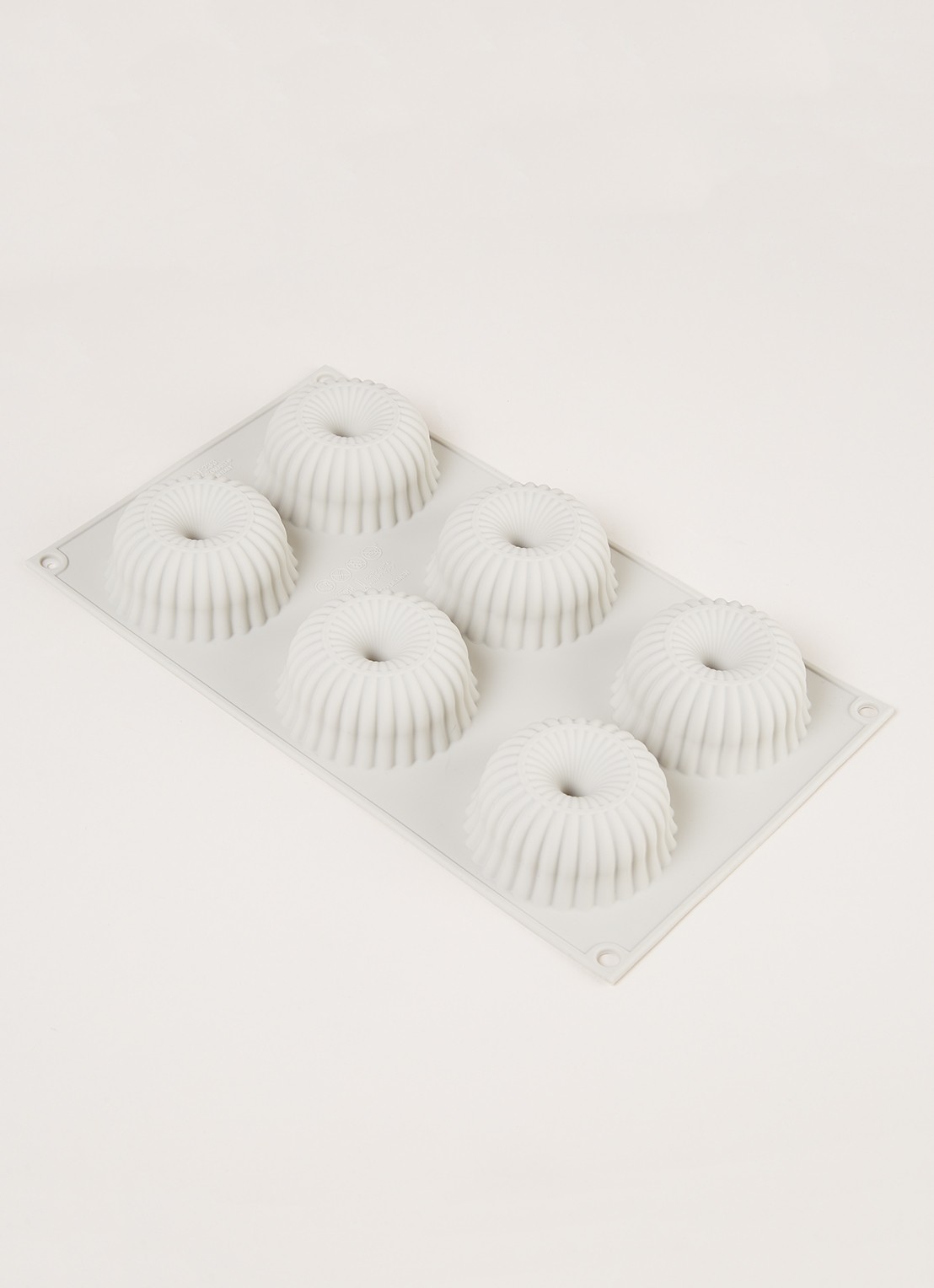 Silikomart Mini Raggio bakvorm voor 6 stuks  - voorkant 3 grijs