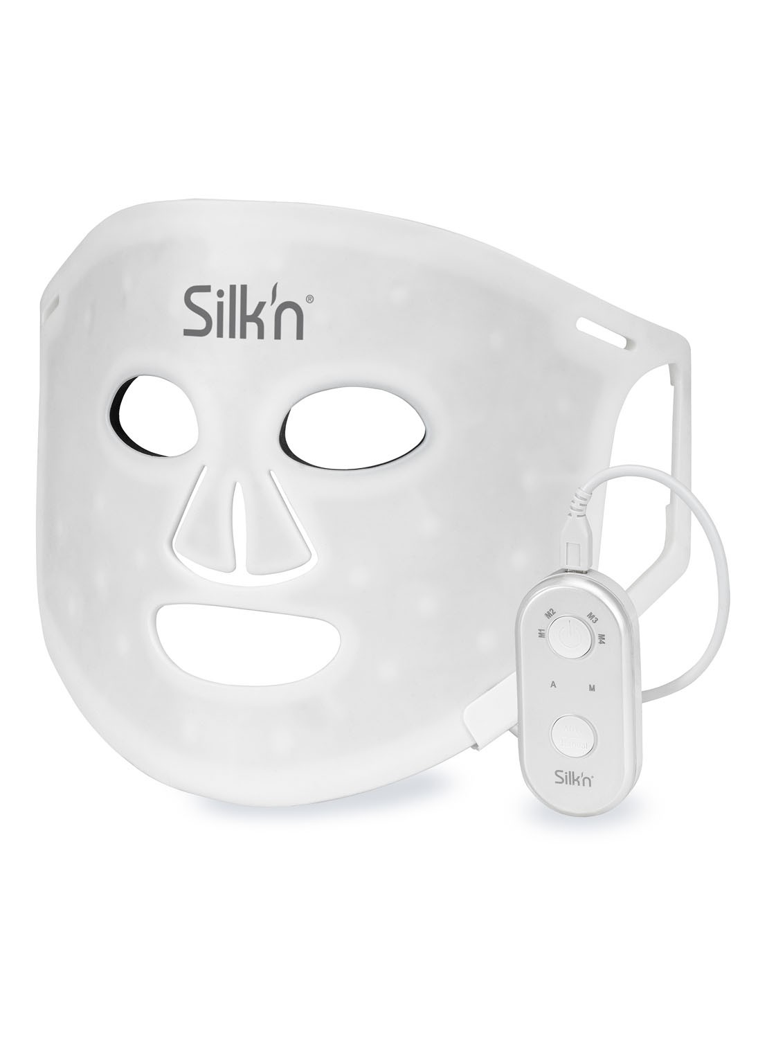 Silk'n Facial LED Mask 100 LEDS - lichttherapie gezichtsmasker - voorkant 6 wit