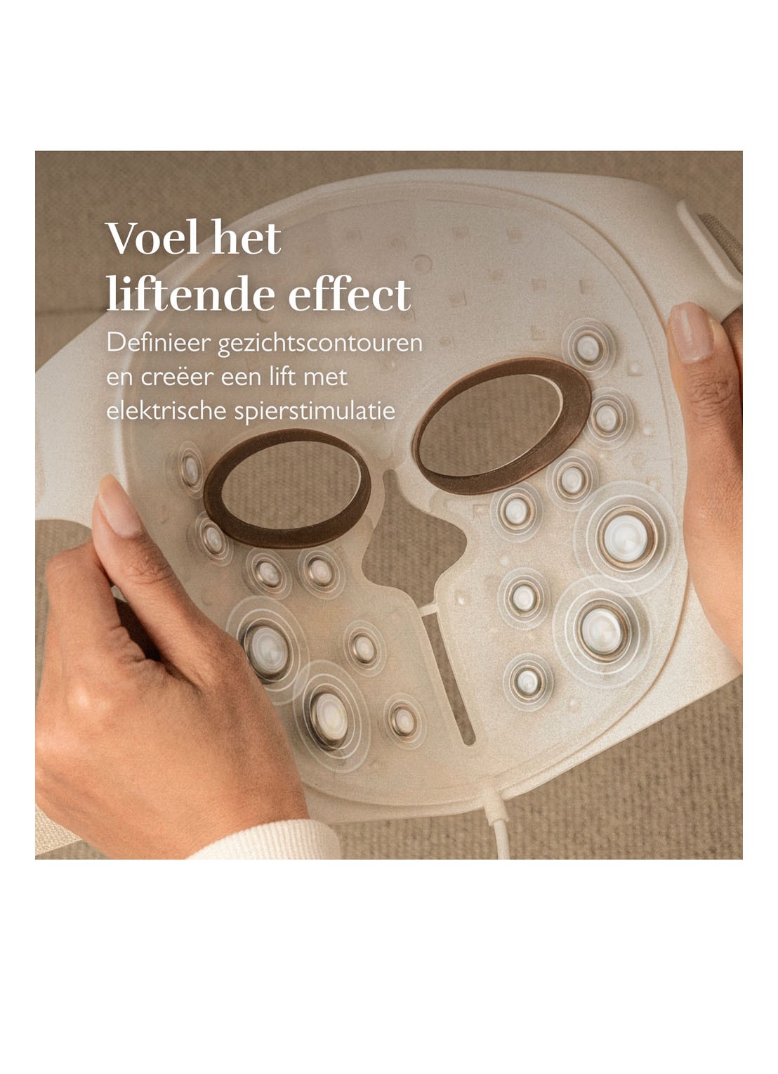 Silk'n LED Face EMS Mask - Lichttherapie gezichtsmasker - detail 2 wit