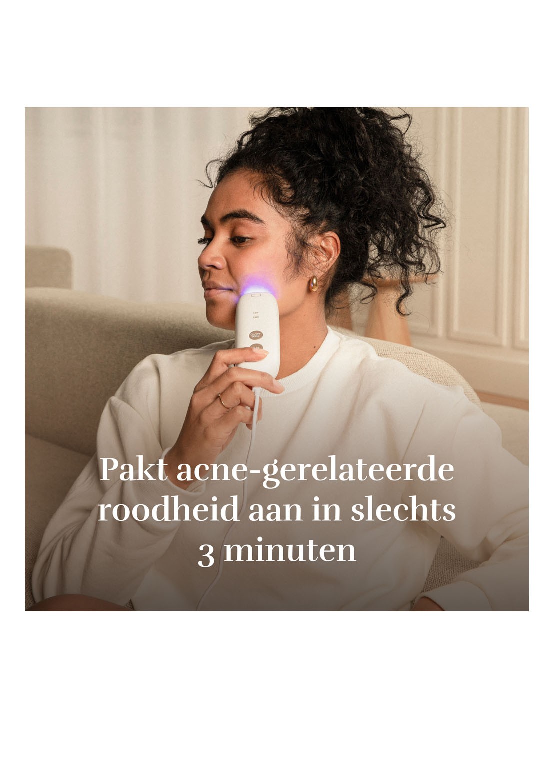Silk'n LED Face EMS Mask - Lichttherapie gezichtsmasker - detail 5 wit