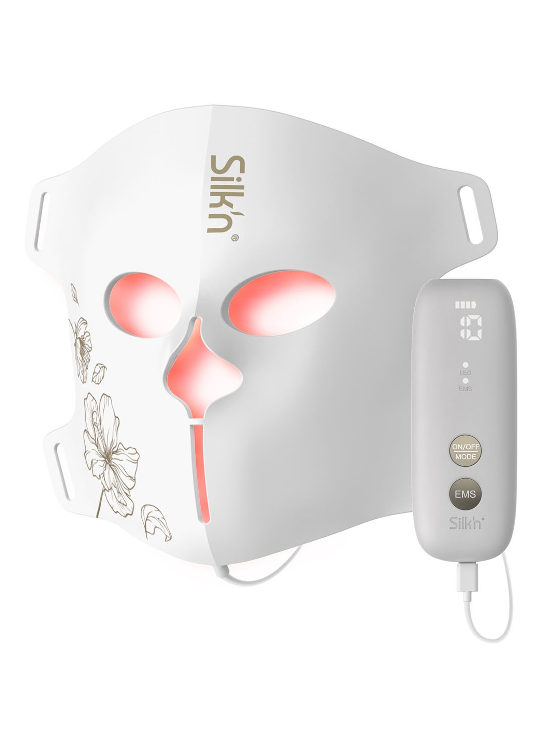 Silk'n LED Face EMS Mask - Lichttherapie gezichtsmasker - voorkant 6 wit