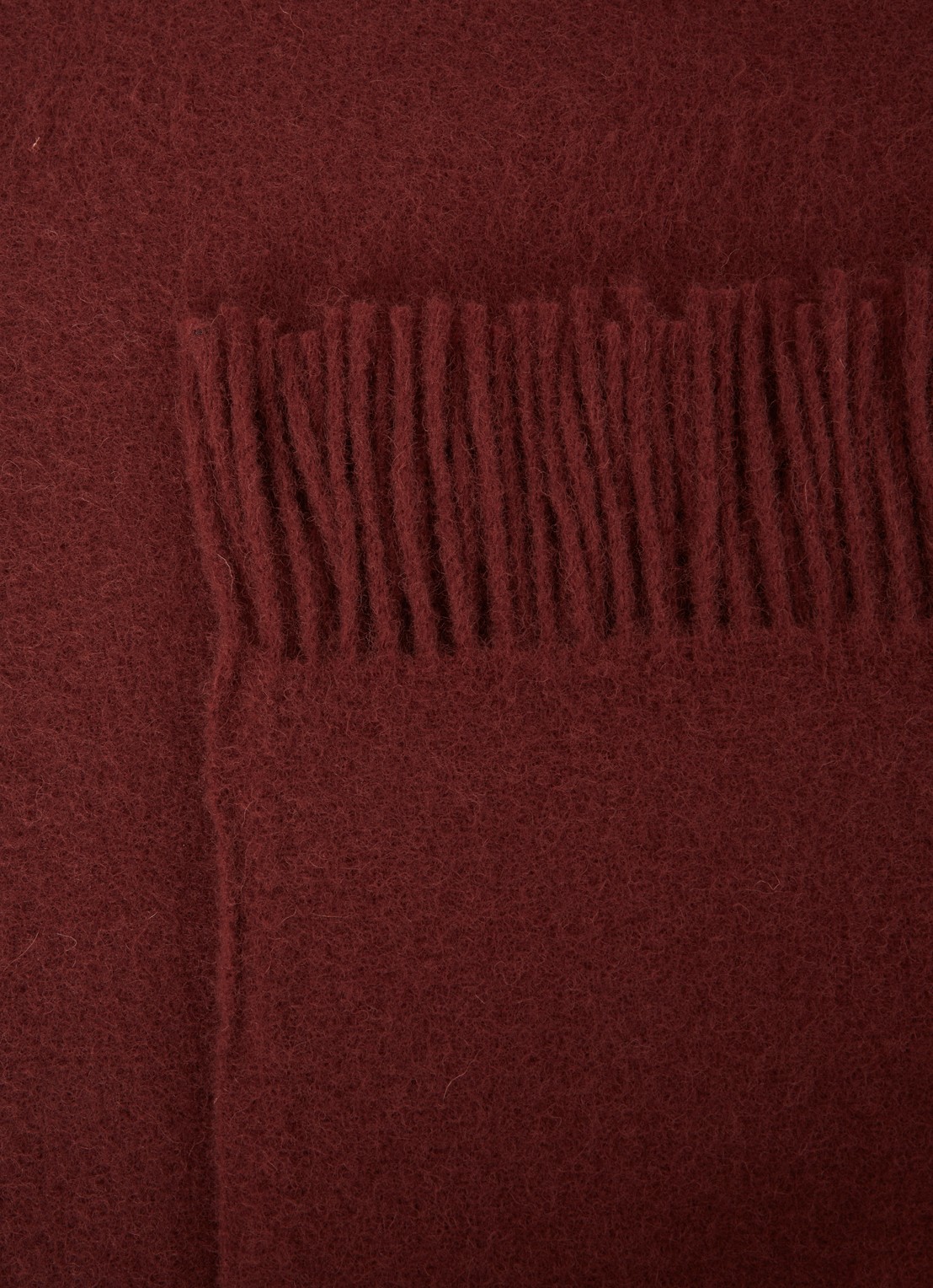 Silkeborg Uldspinderi Season plaid van wol 130 x 200 cm - detail kastanjebruin