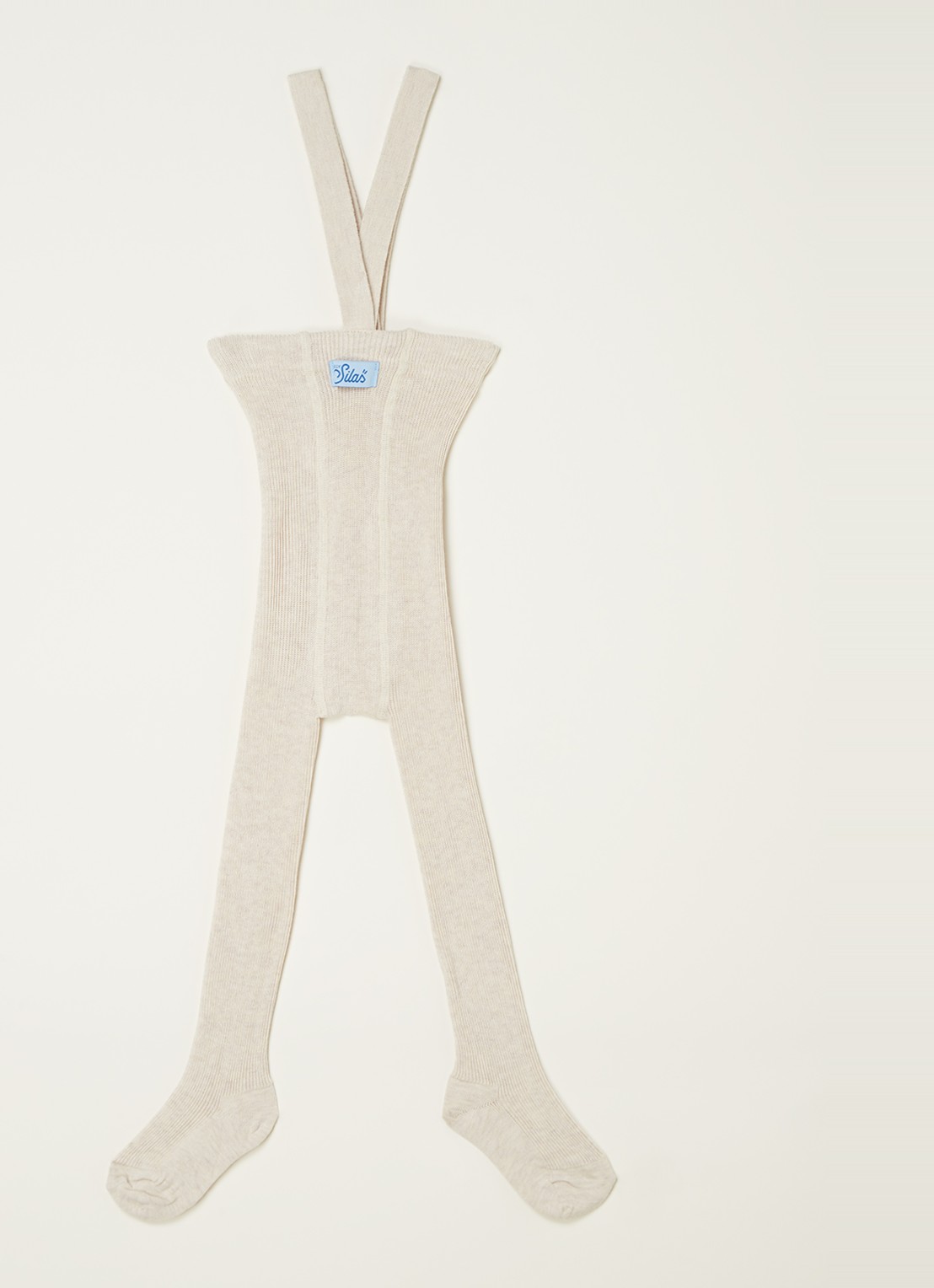 Silly Silas Babymaillot met bretels - voorkant 2 beige
