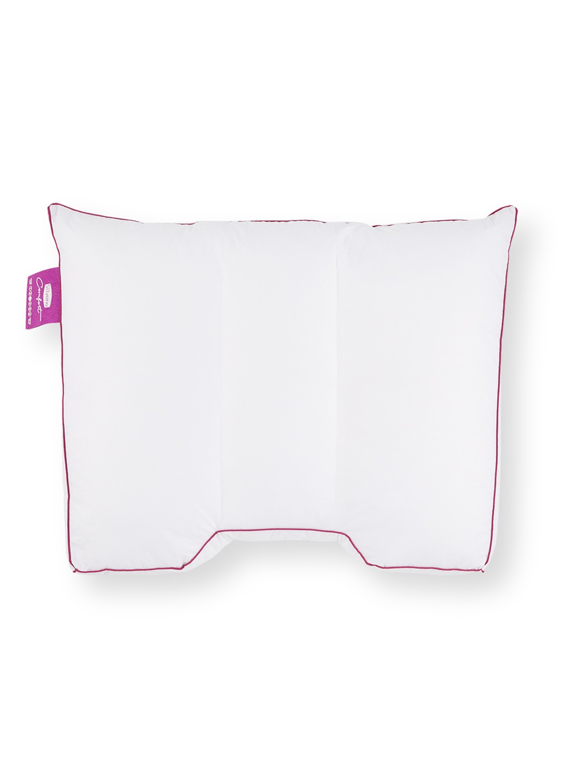 Silvana Comfort medium zacht 3 hoofdkussen 60 x 70 cm - voorkant paars