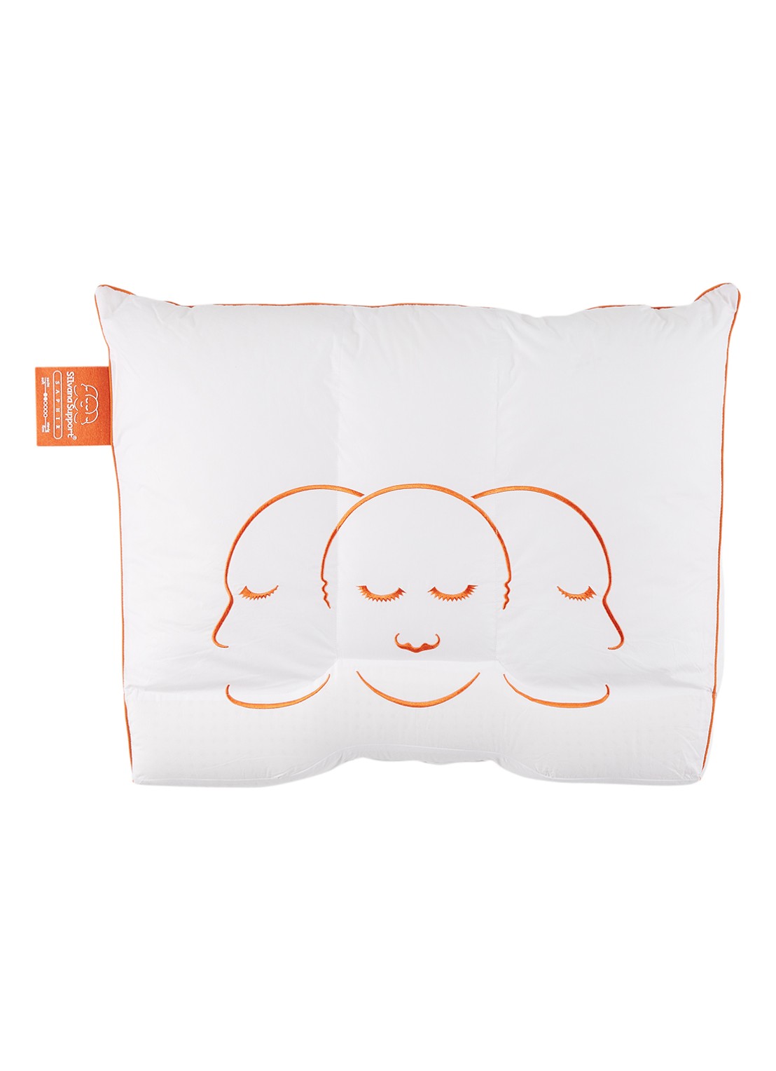 Silvana Support Saphir hoofdkussen met neksteun 60 x 70 cm - voorkant orange