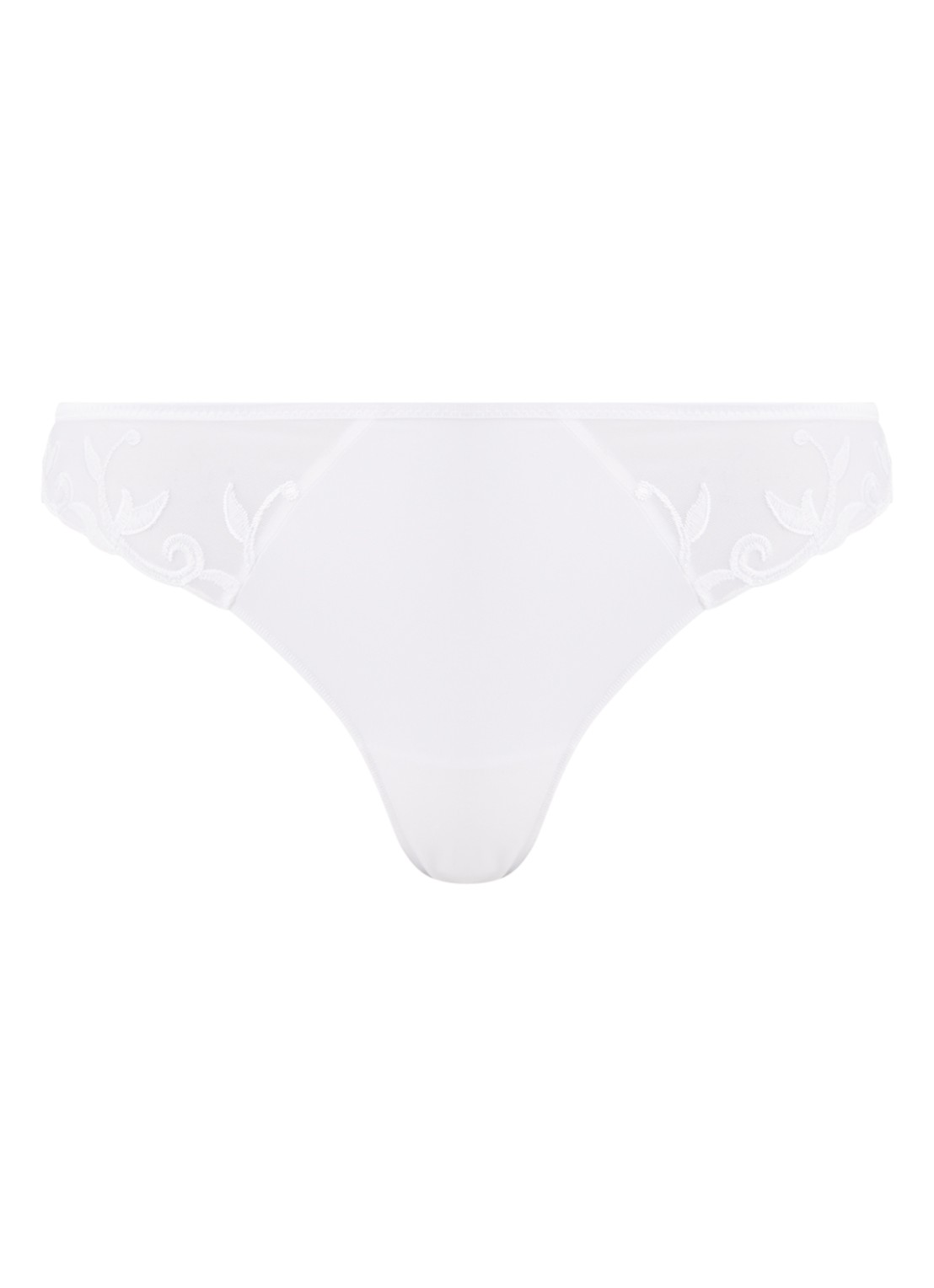 Simone Pérèle Andora string met kant - voorkant wit