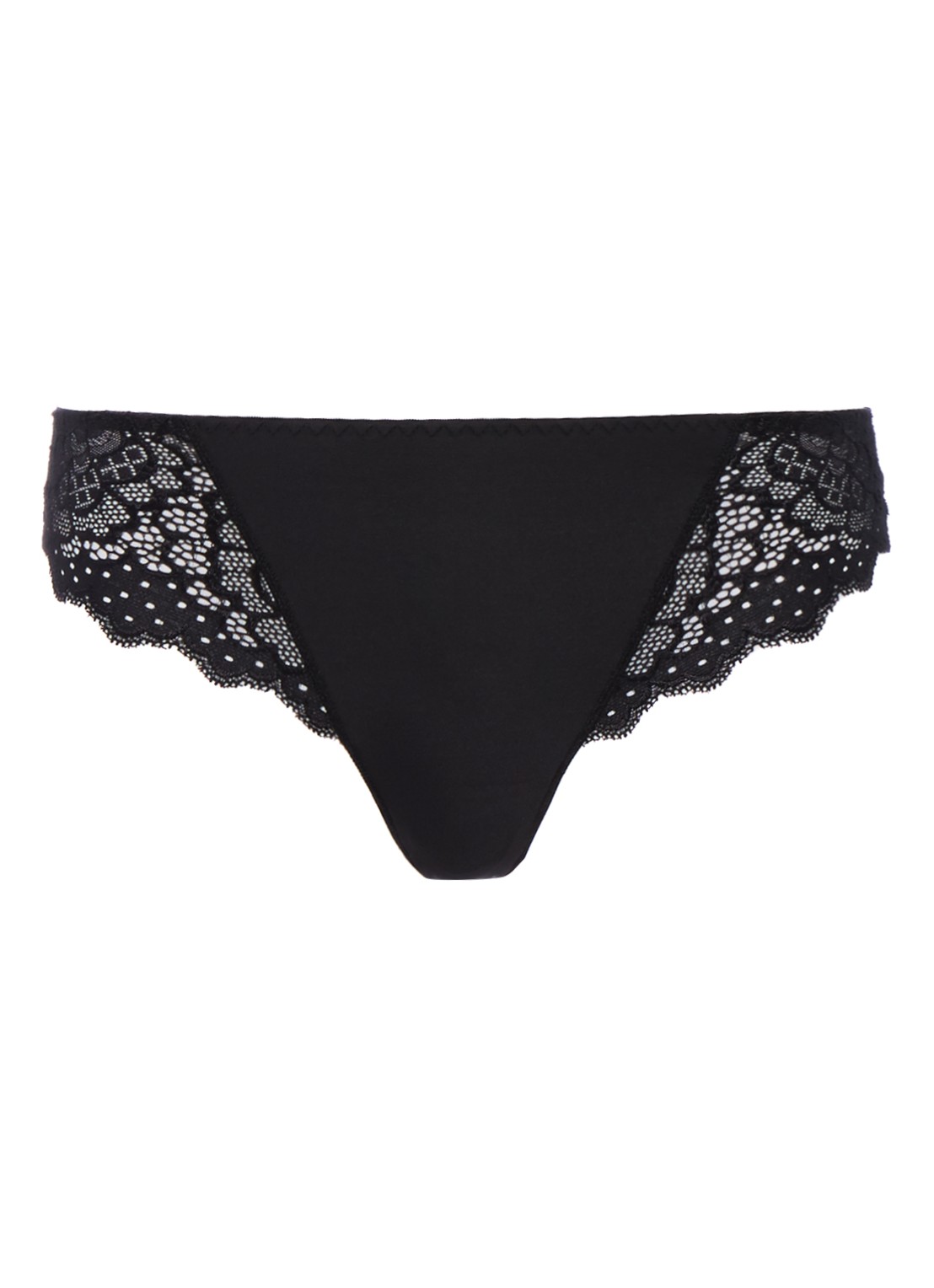 Simone Pérèle Caresse string - voorkant 4 zwart
