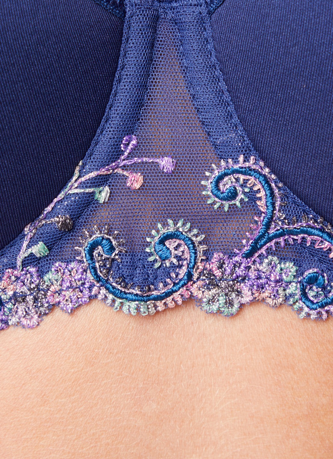 Simone Pérèle Delice beugel bh met mesh  - detail 5 royalblauw