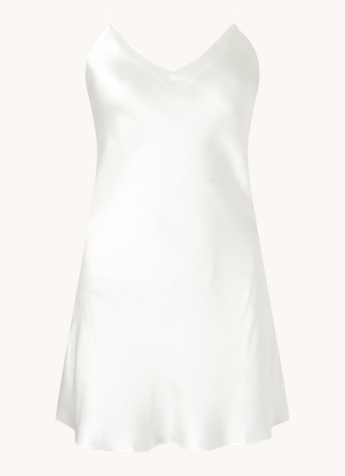 Simone Pérèle Dream slipdress van zijde - voorkant 2 wit