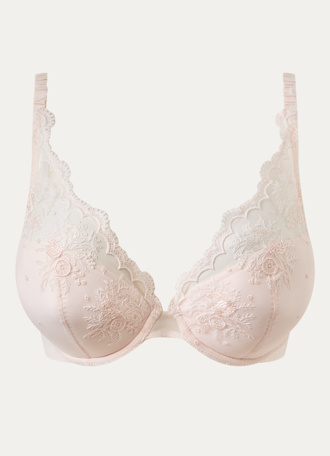 Simone Pérèle Intrigue push-up bh met uitneembare vulling - voorkant lichtroze