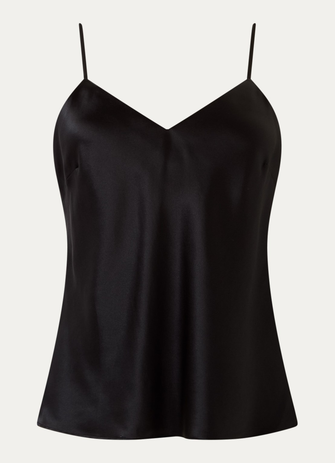 Simone Pérèle Love Me pyjamatop van zijde - voorkant 3 zwart