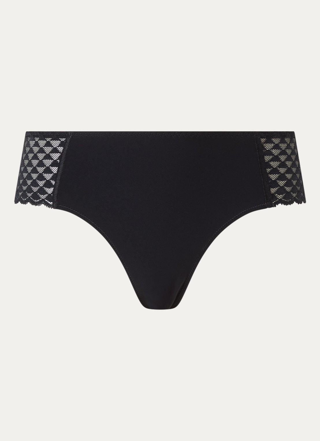 Simone Pérèle Shorty met borduring - voorkant zwart
