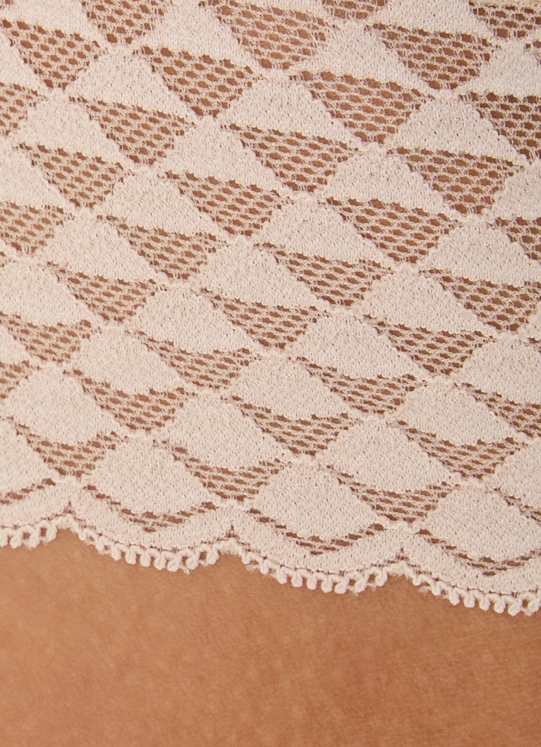Simone Pérèle Shorty met borduring - detail 2 beige