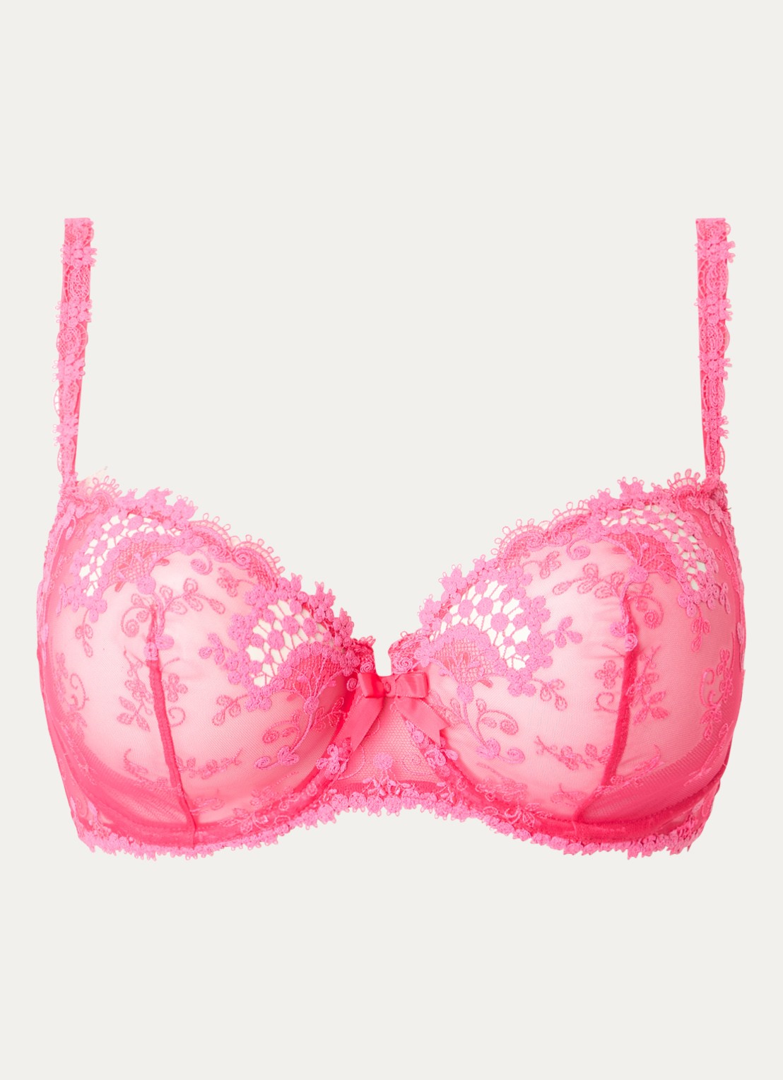 Simone Pérèle Wish beugel bh van kant - voorkant 2 roze