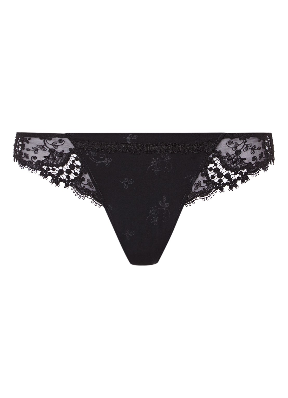 Simone Pérèle Wish string - voorkant 3 zwart