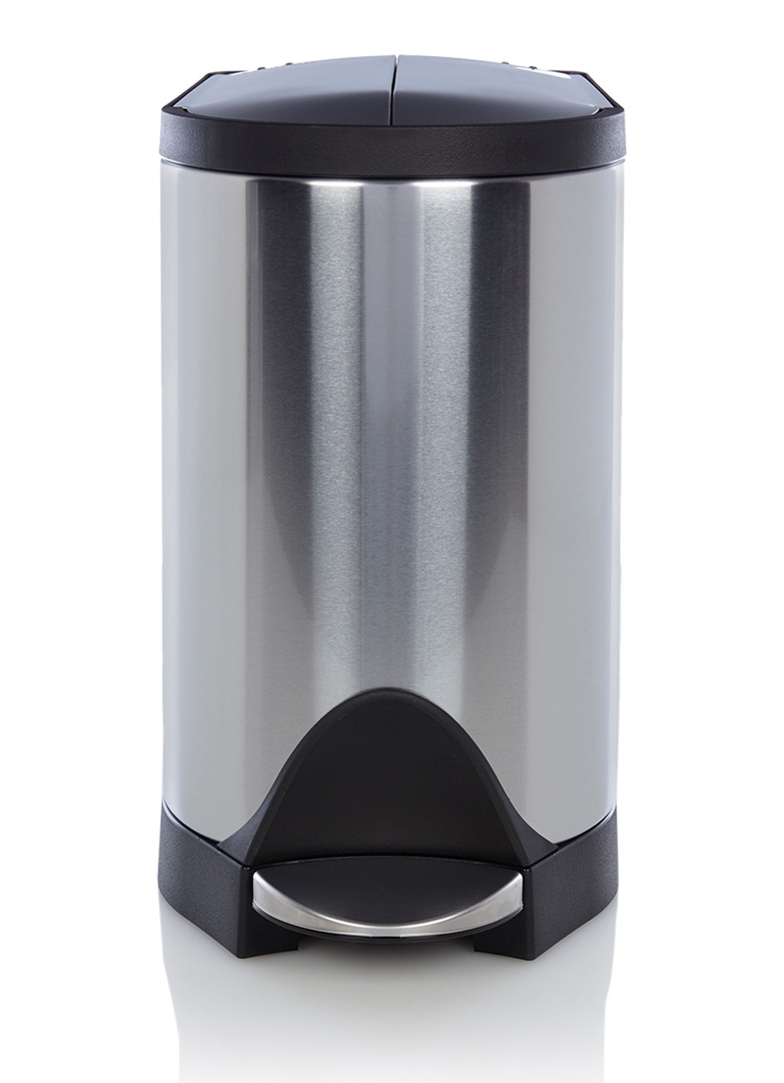 Simplehuman Butterfly pedaalemmer 10 liter - voorkant 2 zilver
