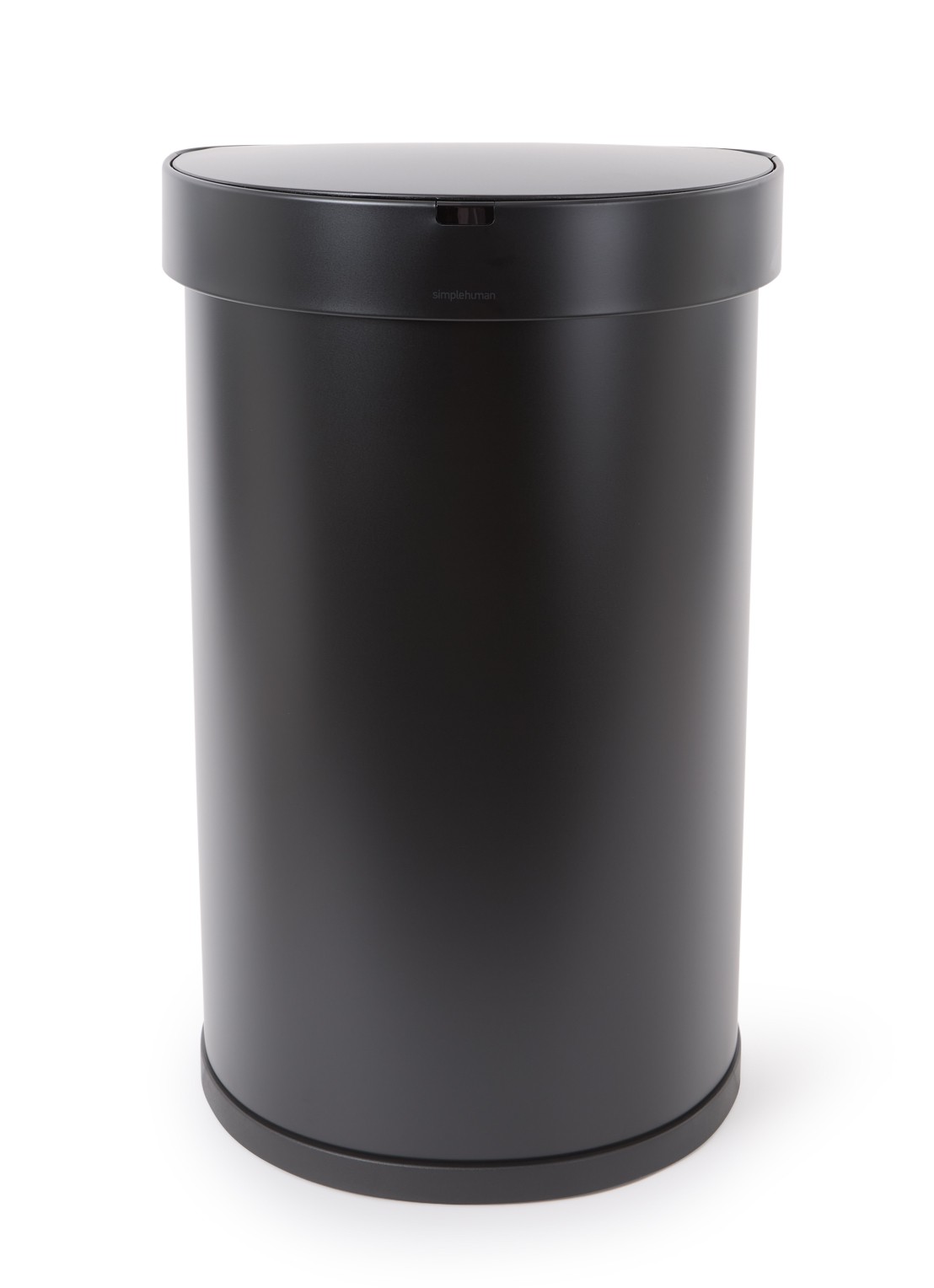 Simplehuman Line Pocket prullenbak met sensor 45 liter - voorkant zwart