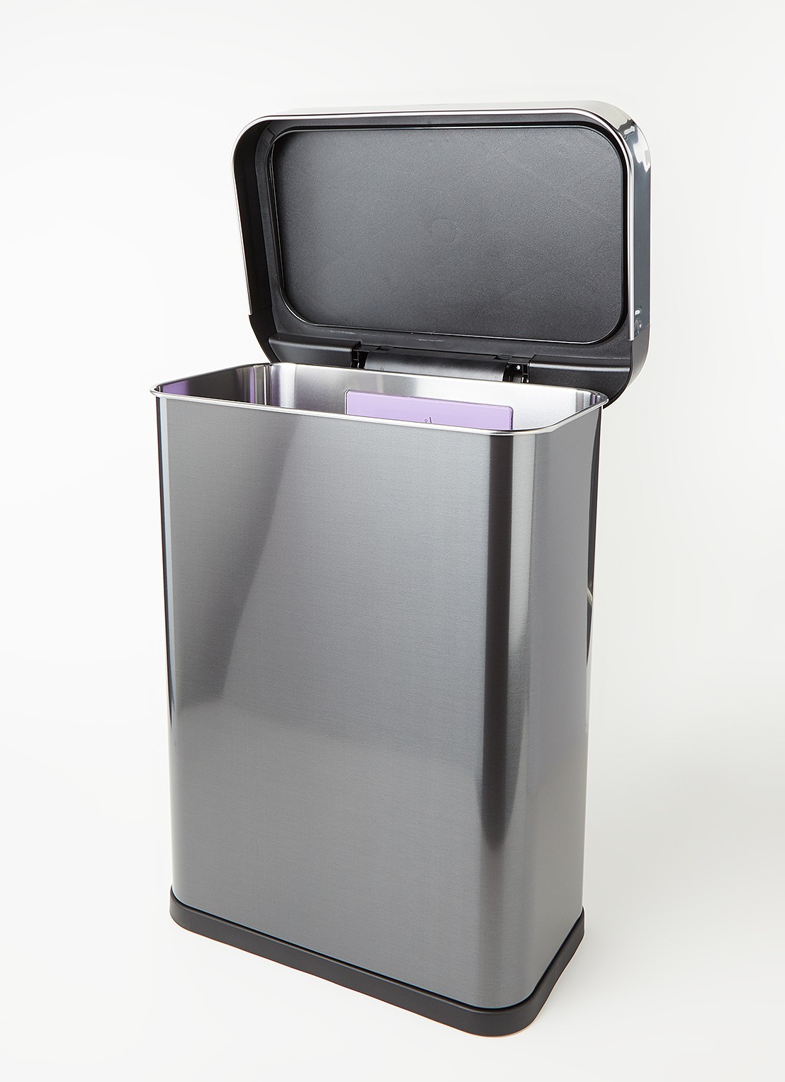 Simplehuman Sensor Voice Control prullenbak met spraak- en bewegingssensor 58 liter - detail zwart