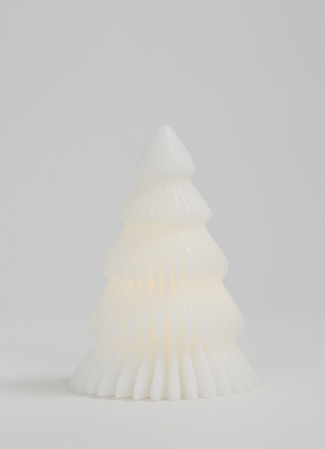 Sirius Claire kerstboom met LED verlichting 16 cm - voorkant 3 wit