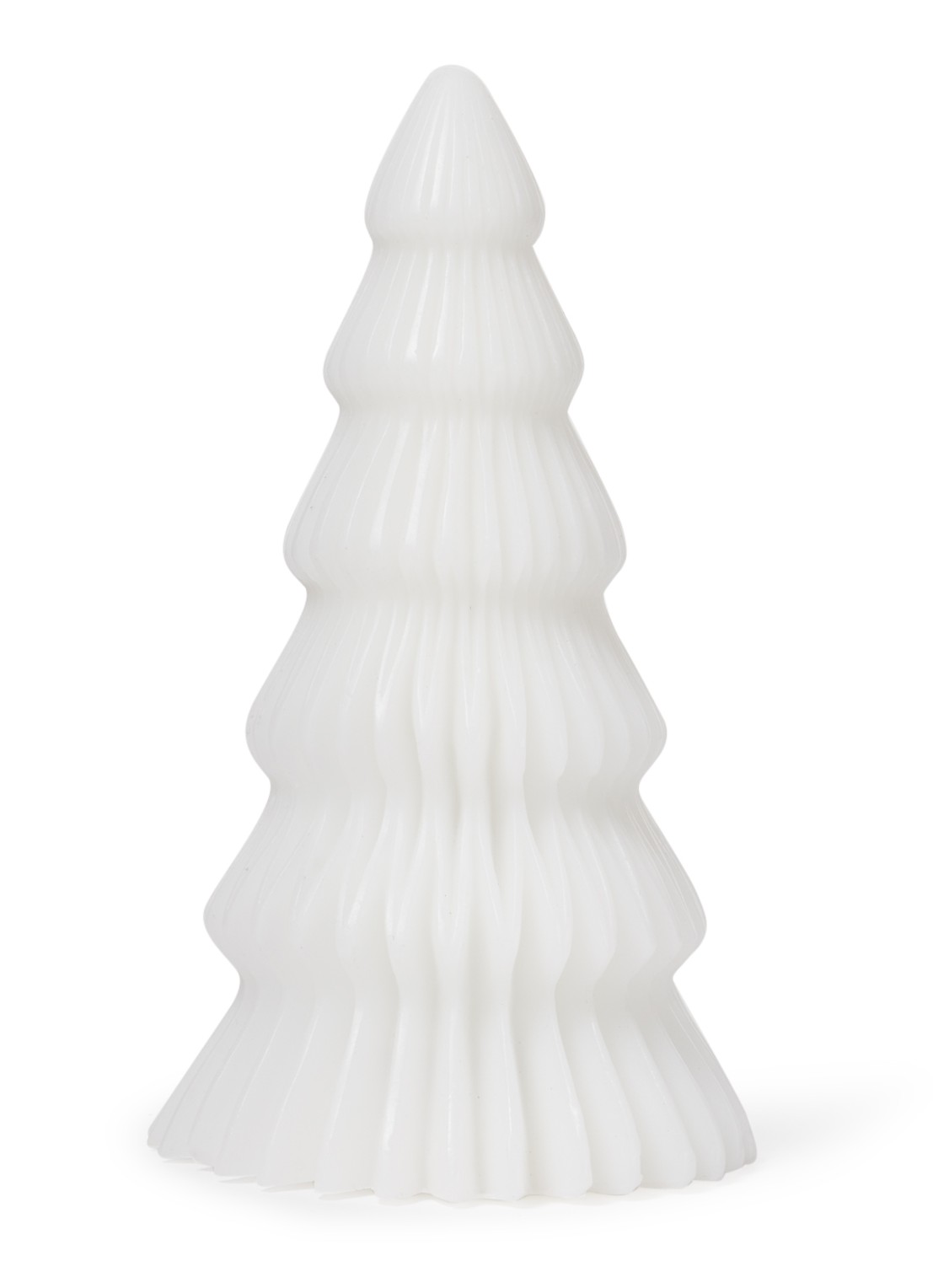 Sirius Claire kerstboom met LED verlichting 19 cm - voorkant 2 wit