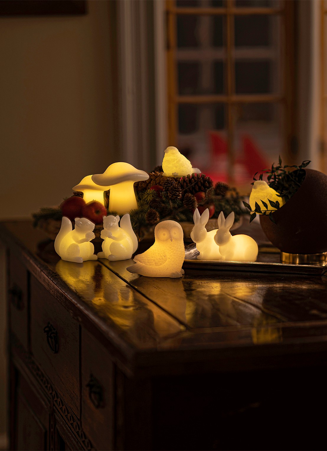 Sirius Erica Sparrow lichtfiguur met LED verlichting 10 cm - detail 4 gebroken wit