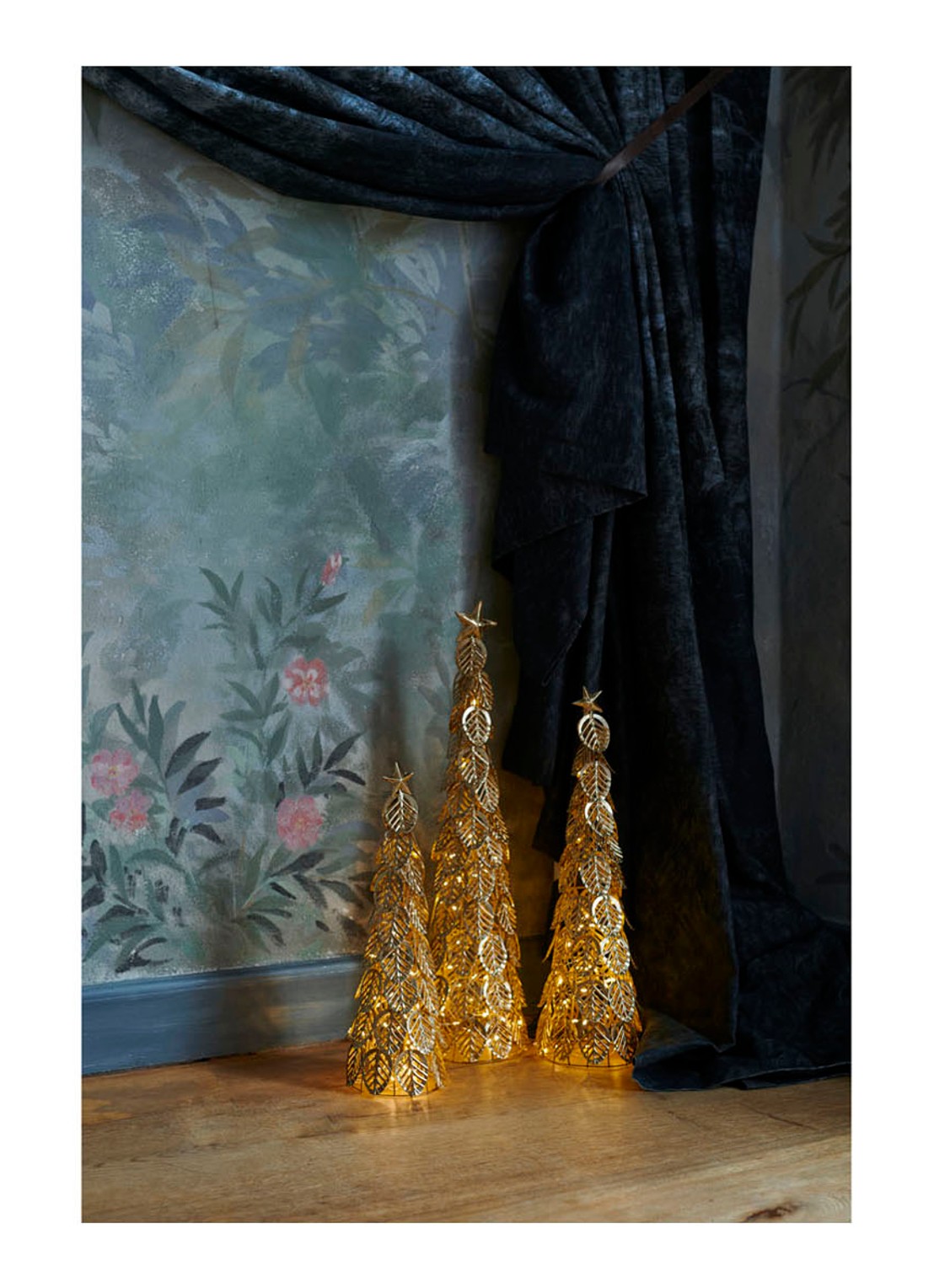 Sirius Kirstine kunstkerstboom 53 cm - detail goud