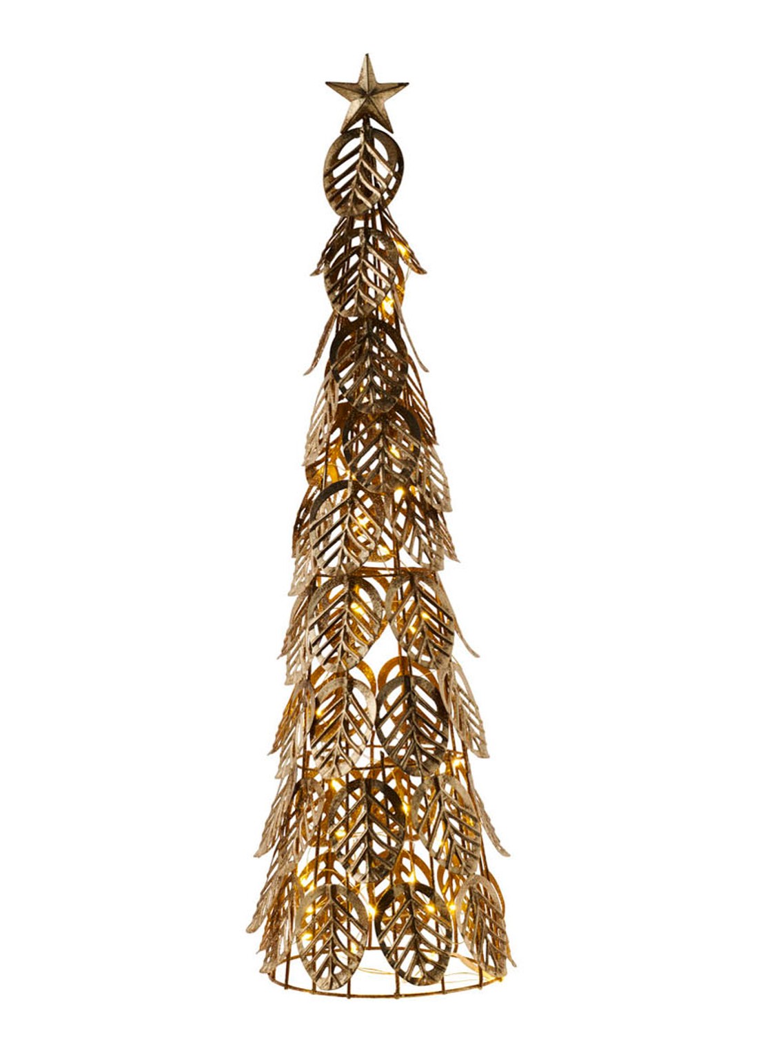 Sirius Kirstine kunstkerstboom 53 cm - voorkant 2 goud