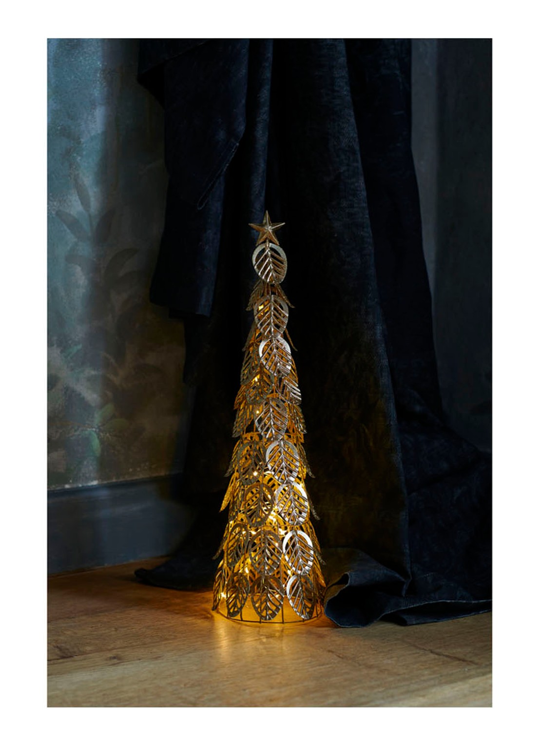 Sirius Kirstine kunstkerstboom 53 cm - voorkant 3 goud
