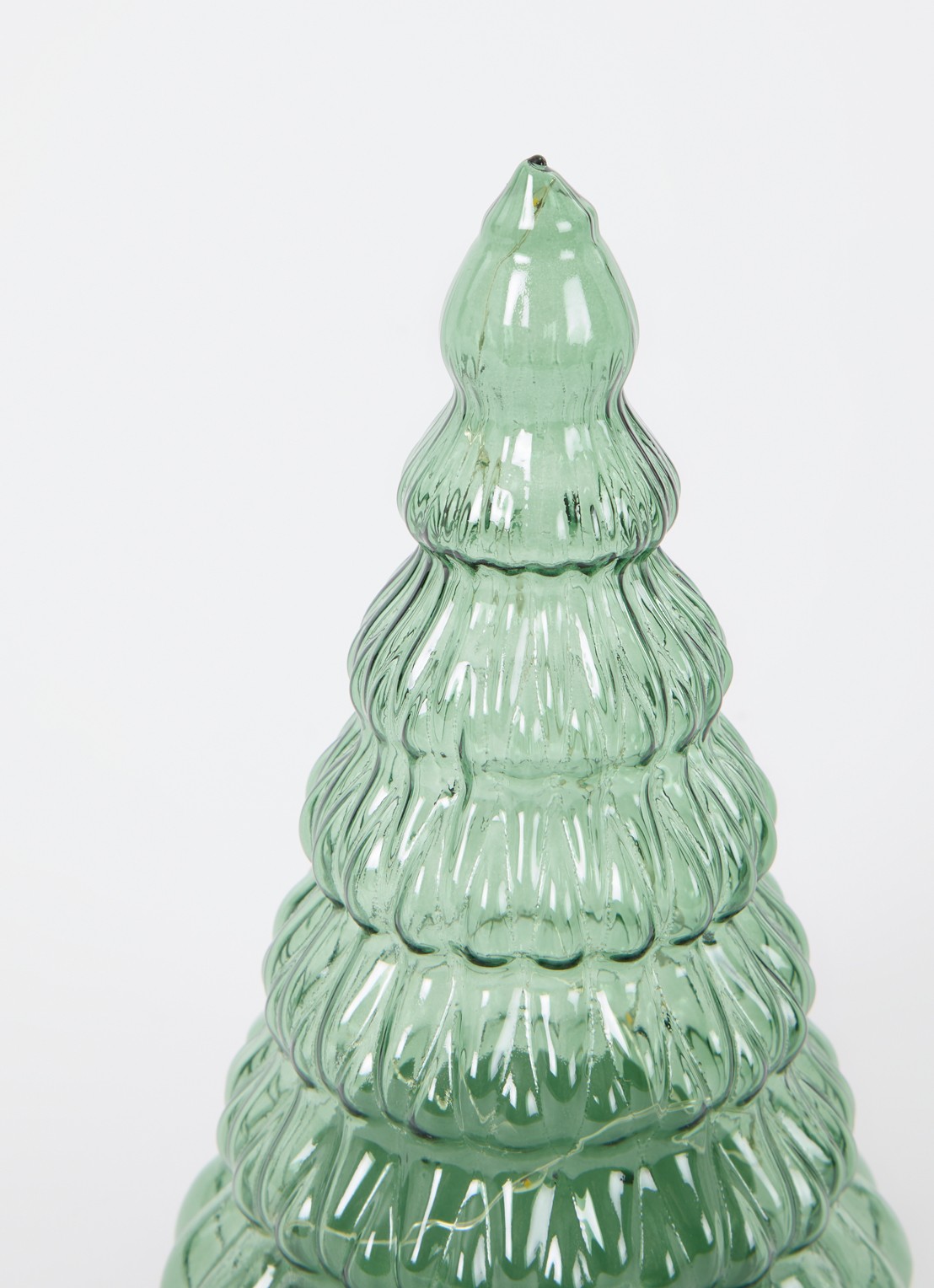 Sirius Lucy kerstboom met LED verlichting 16,5 cm - voorkant 2 groen