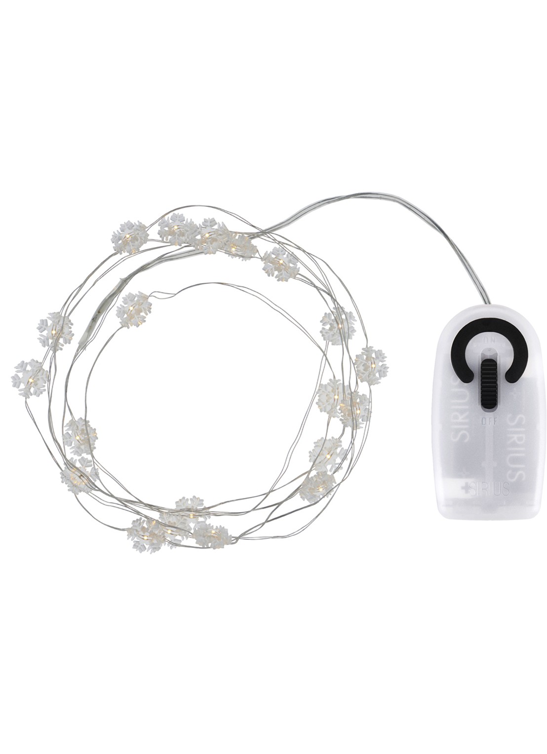 Sirius Nynne lichtslinger 190 cm - voorkant zilver