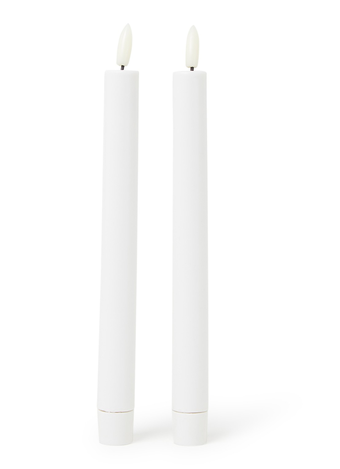 Sirius Sille tall LED-kaars 25 cm set van 2 - voorkant wit