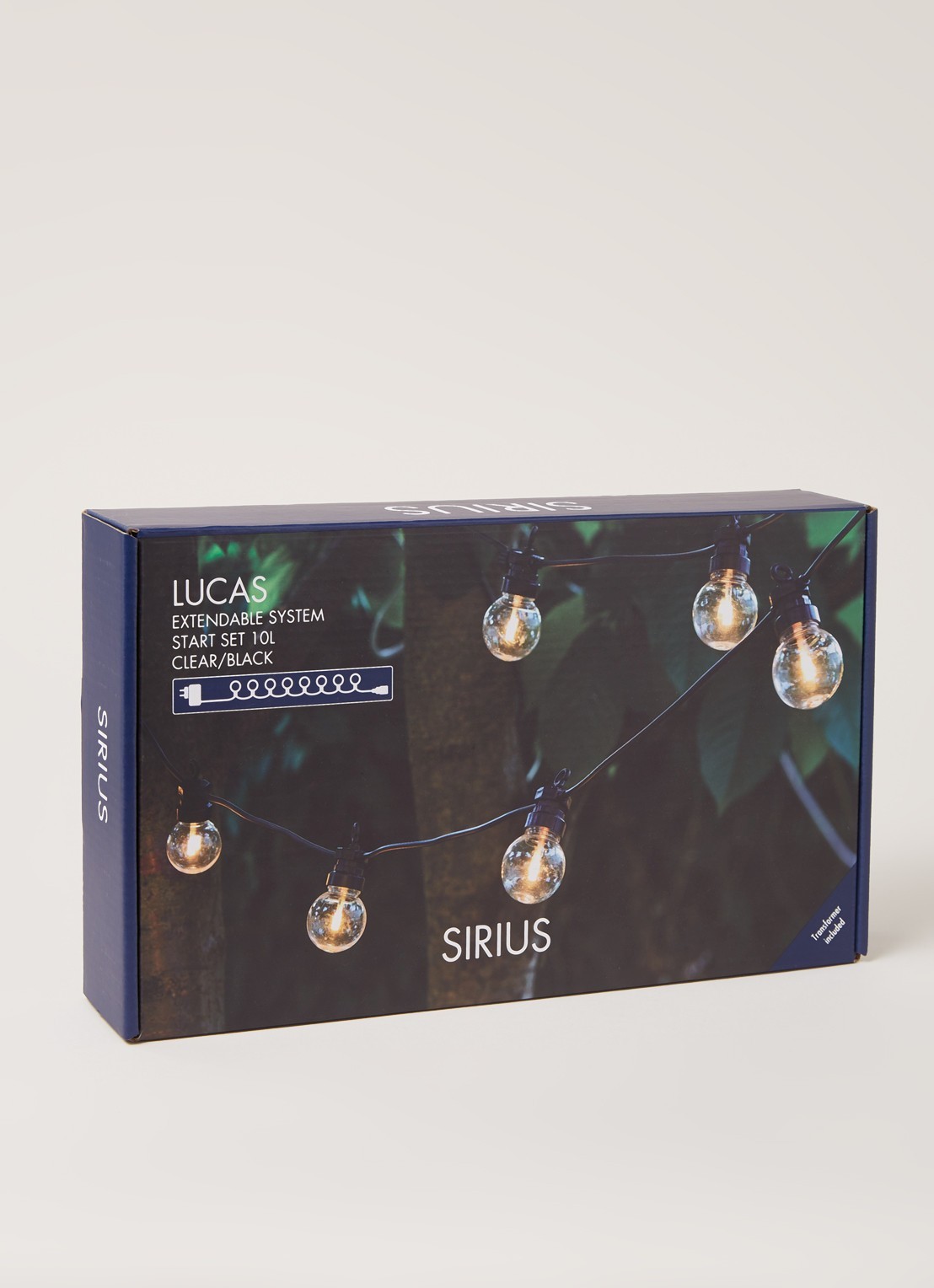Sirius Sirius Lucas lichtsnoer startset 3 meter - detail 3 zwart