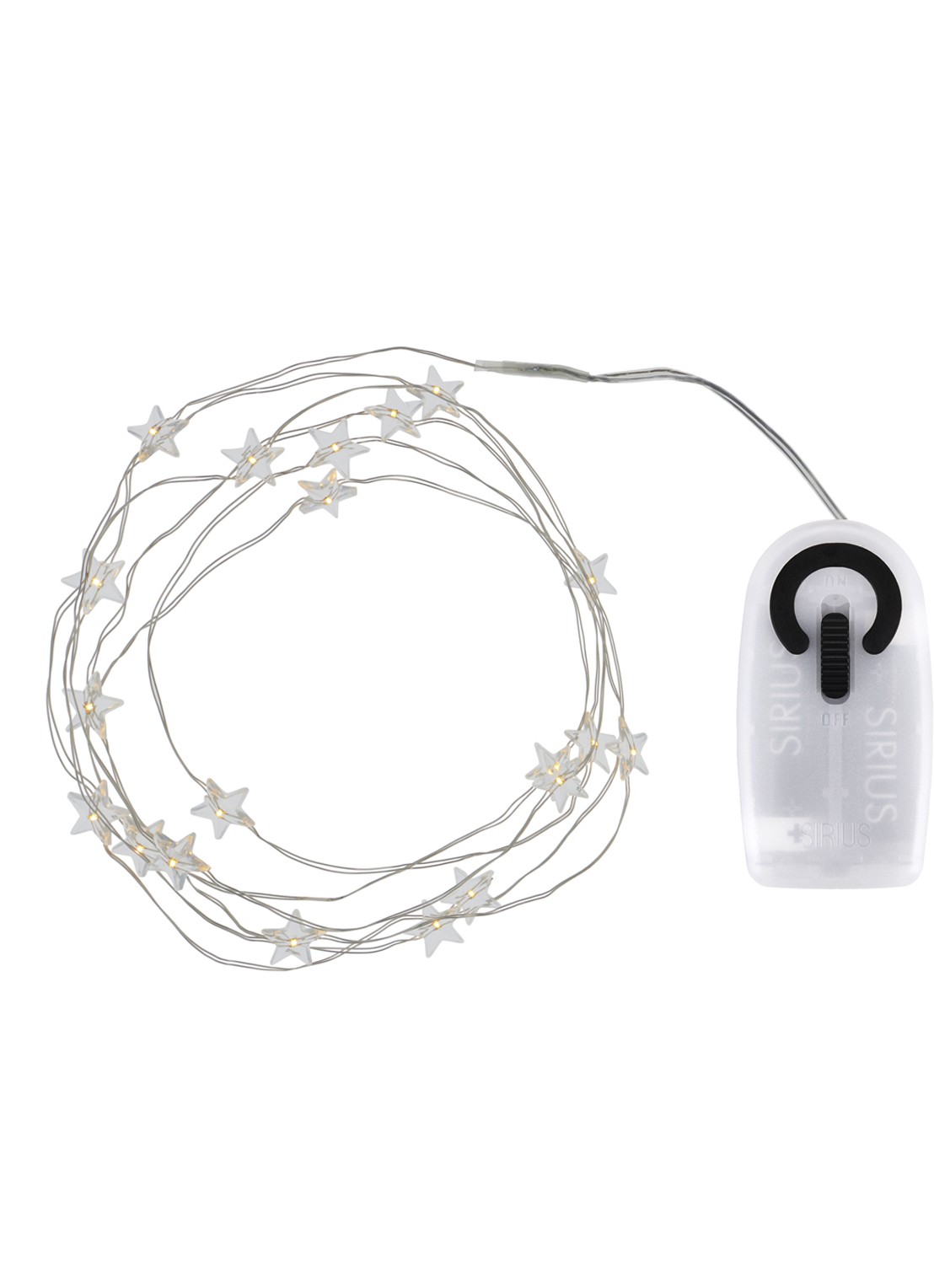 Sirius Trille lichtslinger 190 cm - voorkant 2 zilver