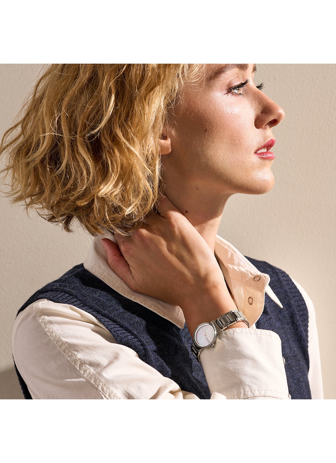 Skagen Freja Lille horloge SKW3168 - detail 4 zilver