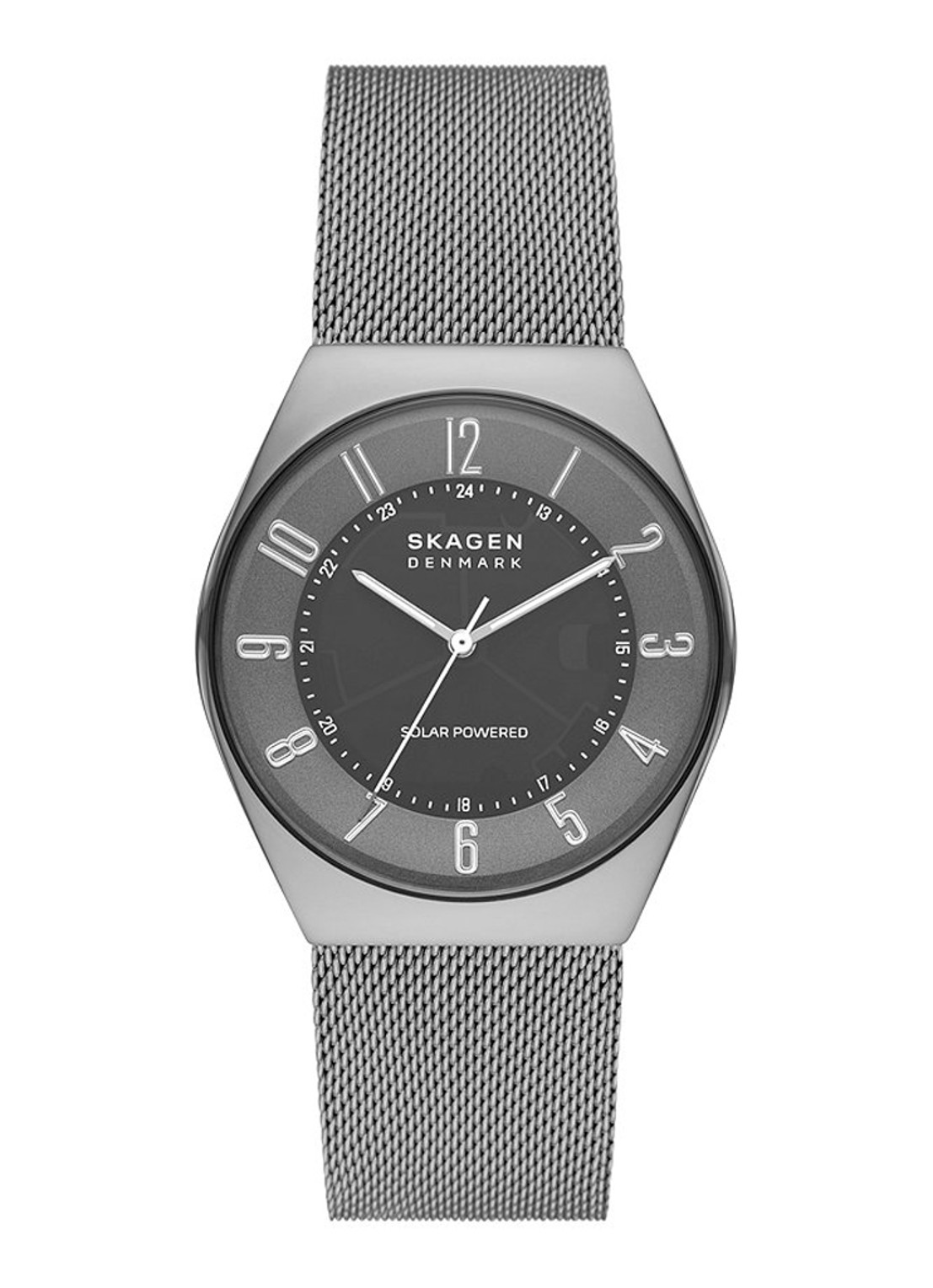 Skagen Grenen Solar Powered horloge SKW6836 - voorkant zilver
