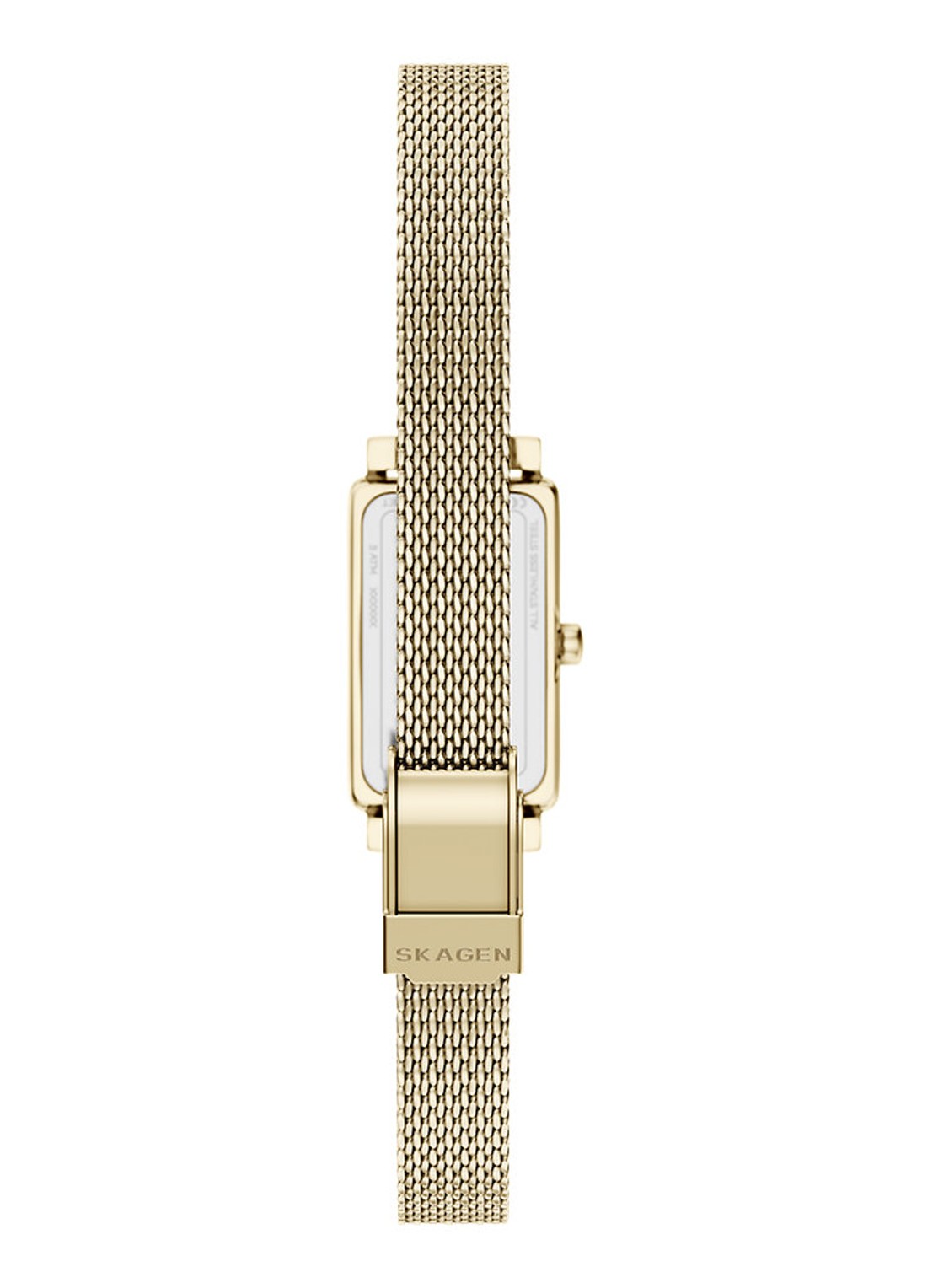 Skagen Hagen Micro horloge en oorstekers set van 2 SKW1158SET - detail 2 goud