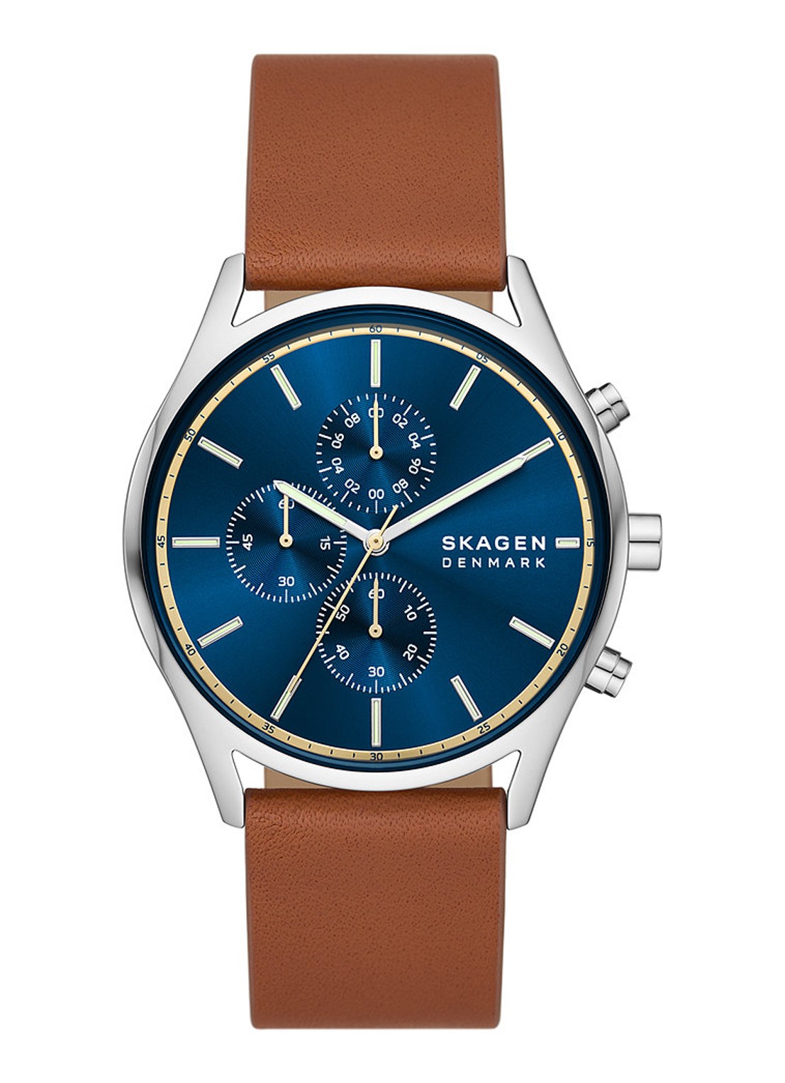 Skagen Holst Chronograph horloge SKW6916 - voorkant zilver