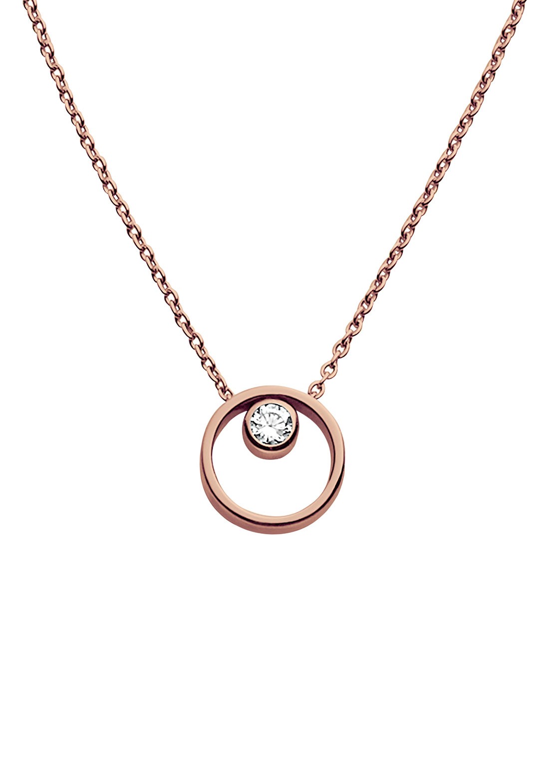 Skagen Ketting met hanger  - voorkant goud