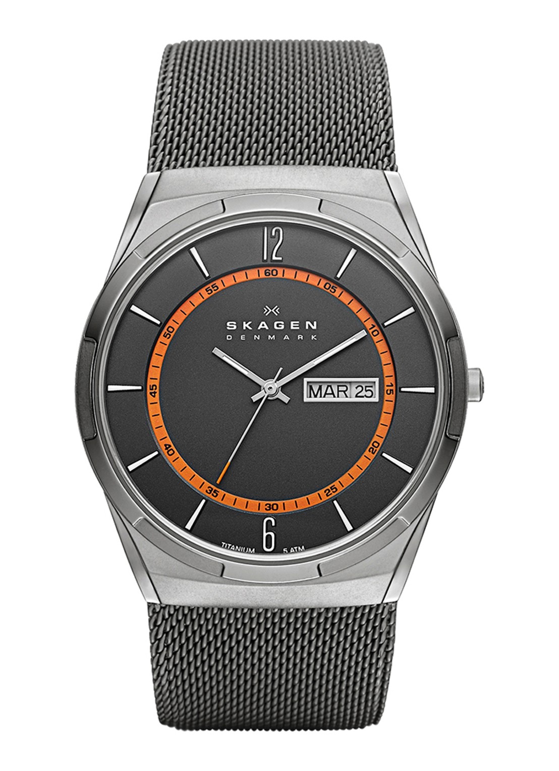 Skagen Melbye horloge SKW6007 - voorkant zilver