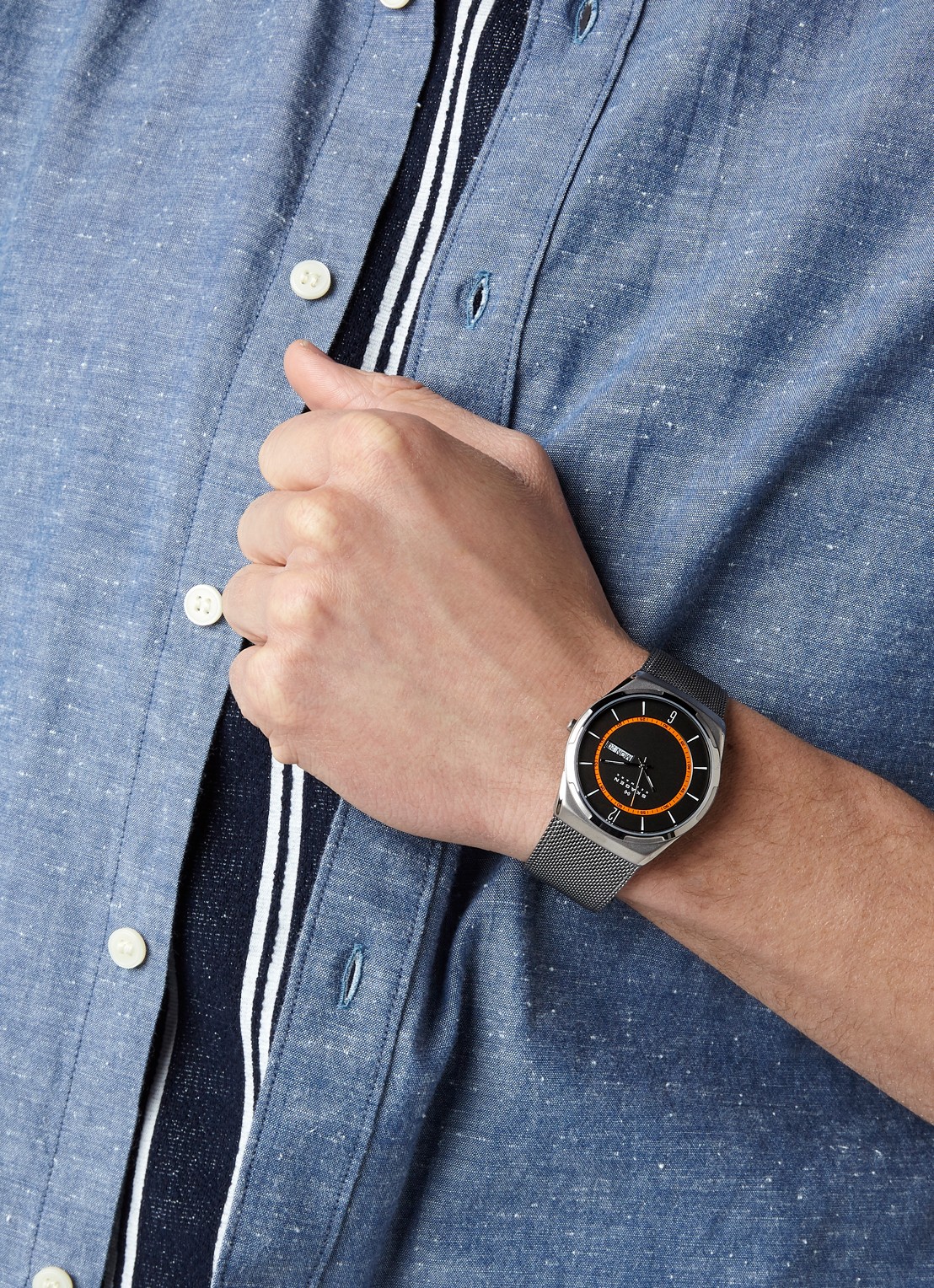 Skagen Melbye horloge SKW6007 - voorkant 2 zilver