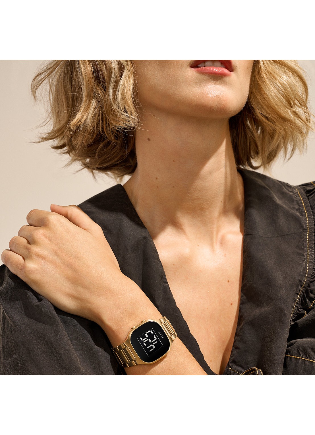 Skagen Mellem Digital horloge SKW6949 - detail 4 goud