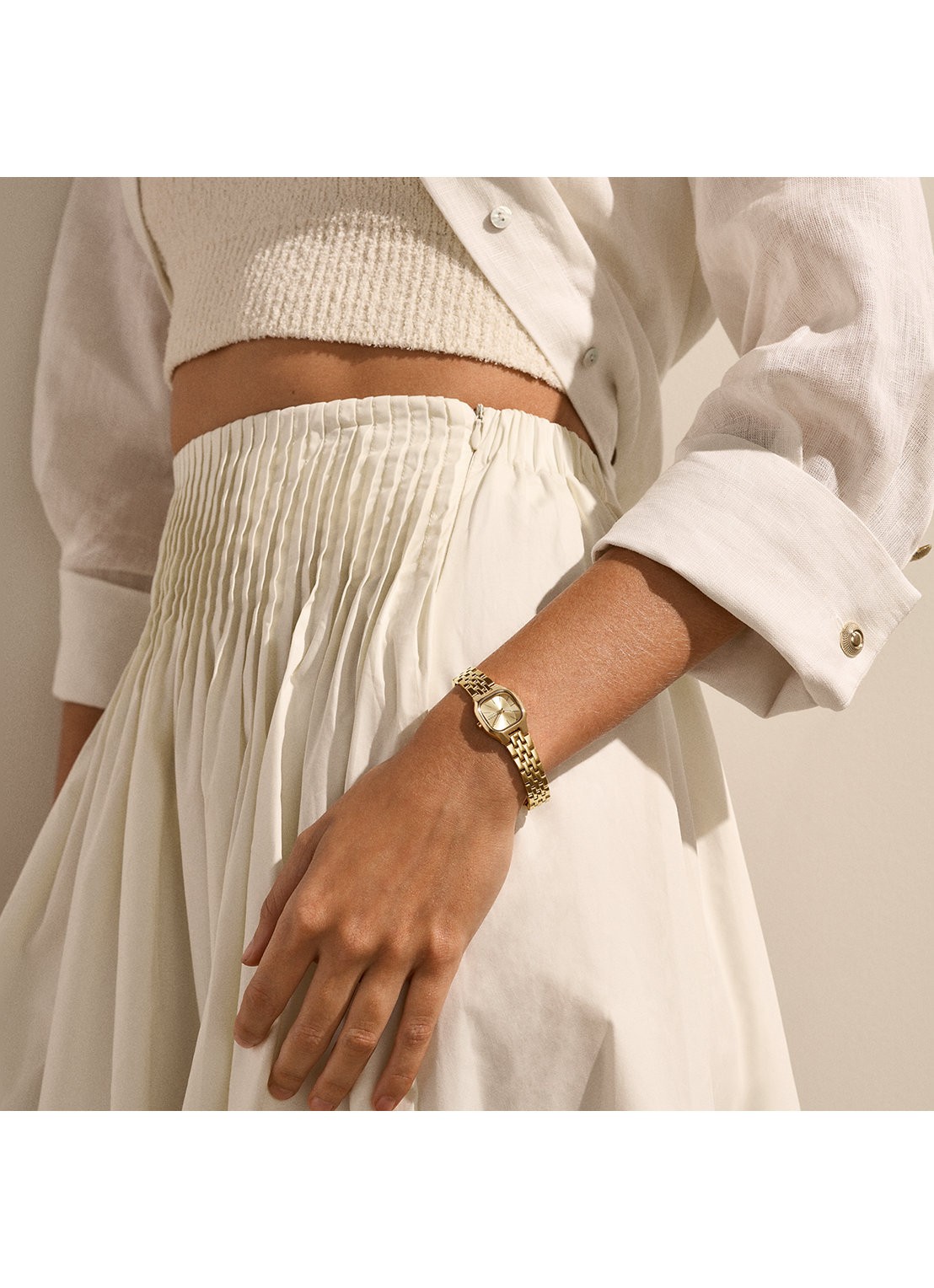 Skagen Mellem Micro horloge SKW3177 - detail 5 goud