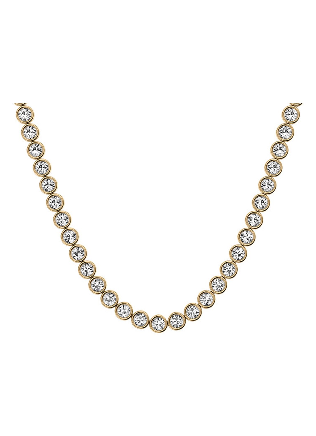 Skagen Moderne Glitz ketting verguld SKJ5019710 - detail 2 goud