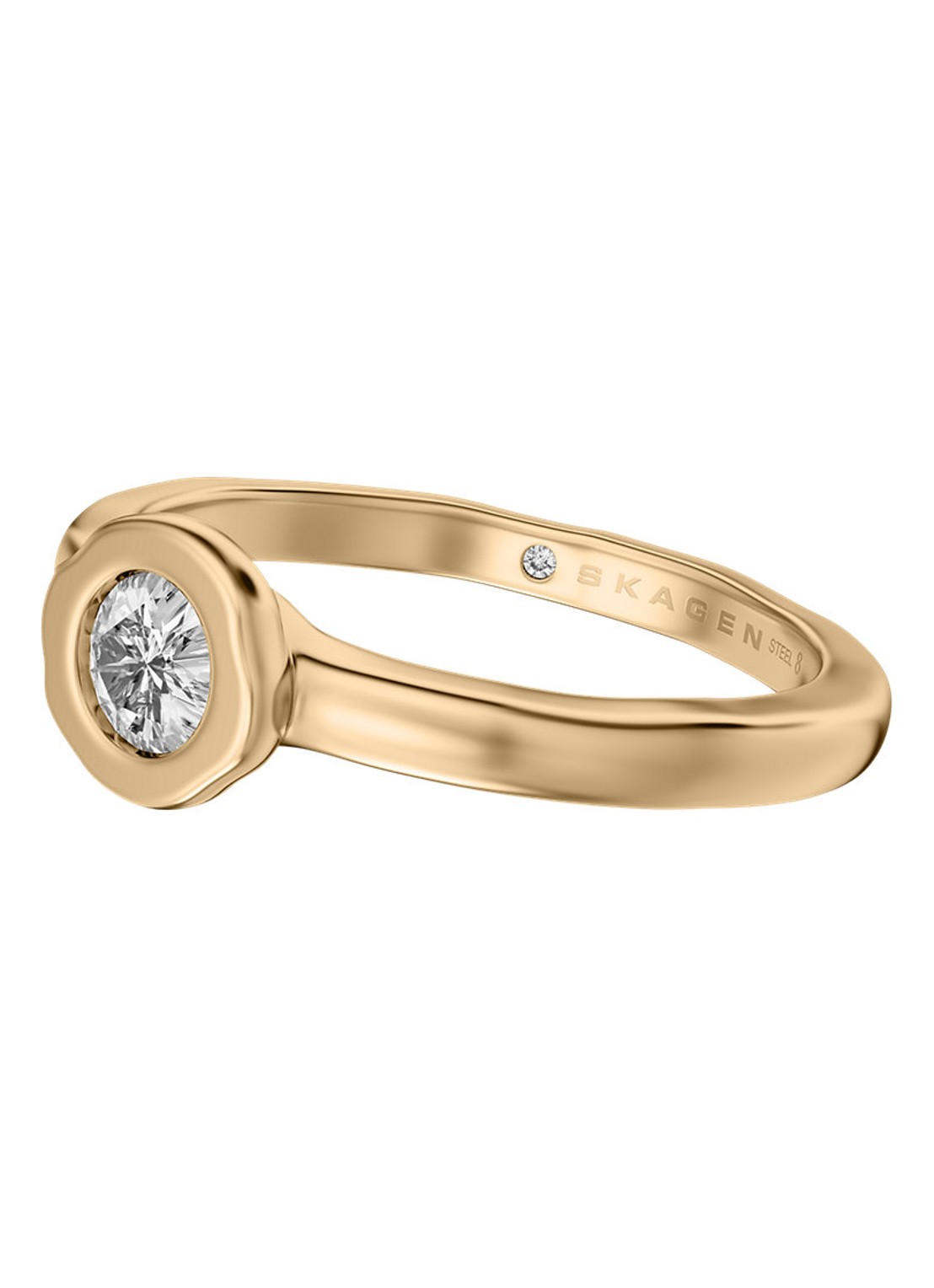 Skagen Moderne Glitz ring verguld SKJ5028710 - detail 2 goud