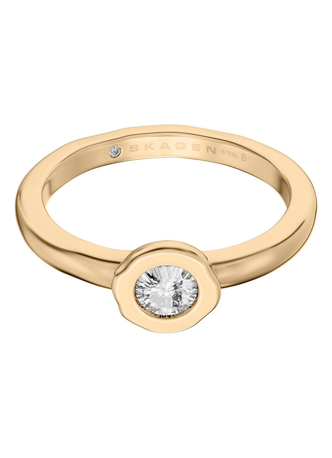 Skagen Moderne Glitz ring verguld SKJ5028710 - detail 3 goud
