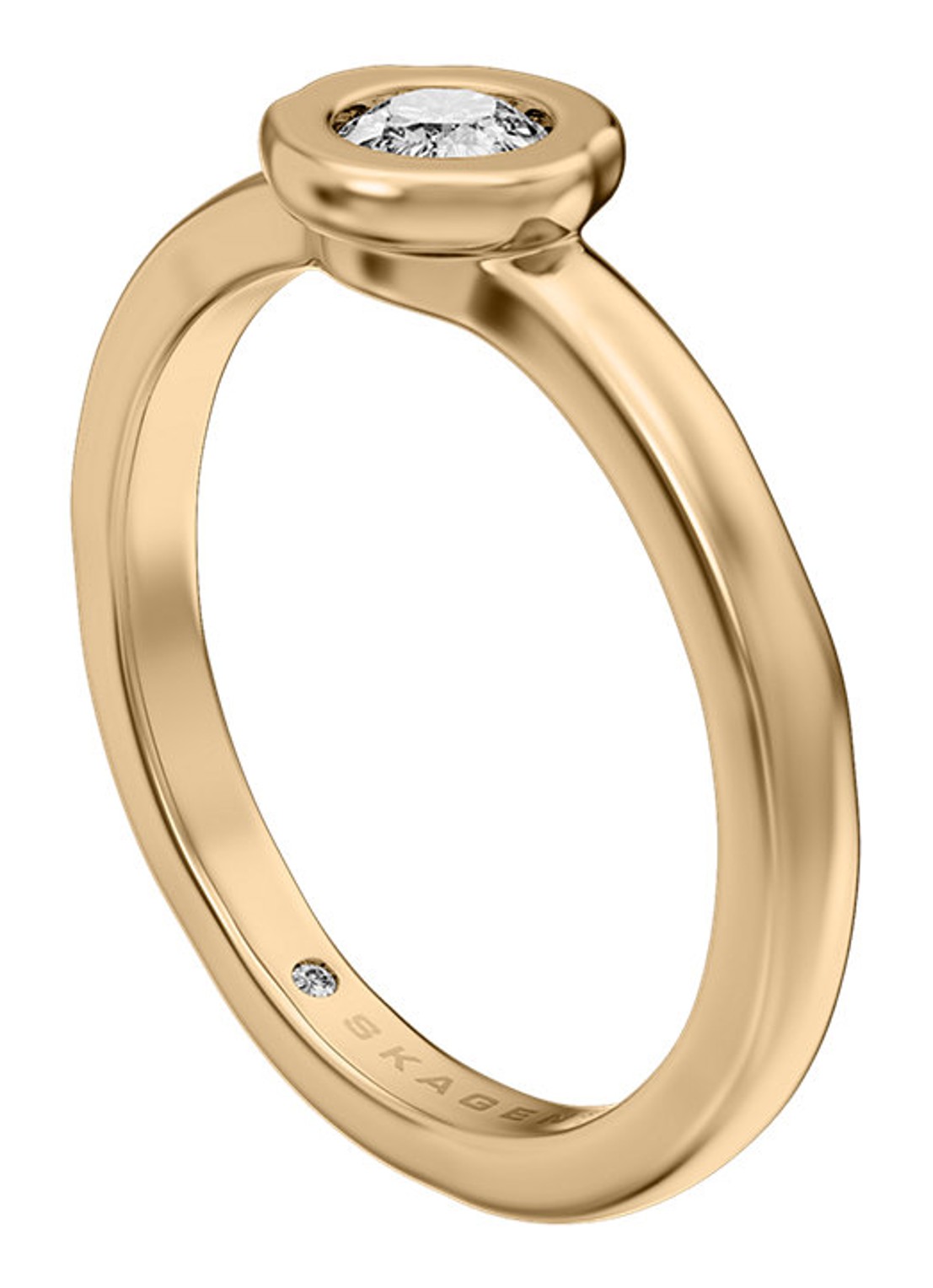 Skagen Moderne Glitz ring verguld SKJ5028710 - detail 4 goud